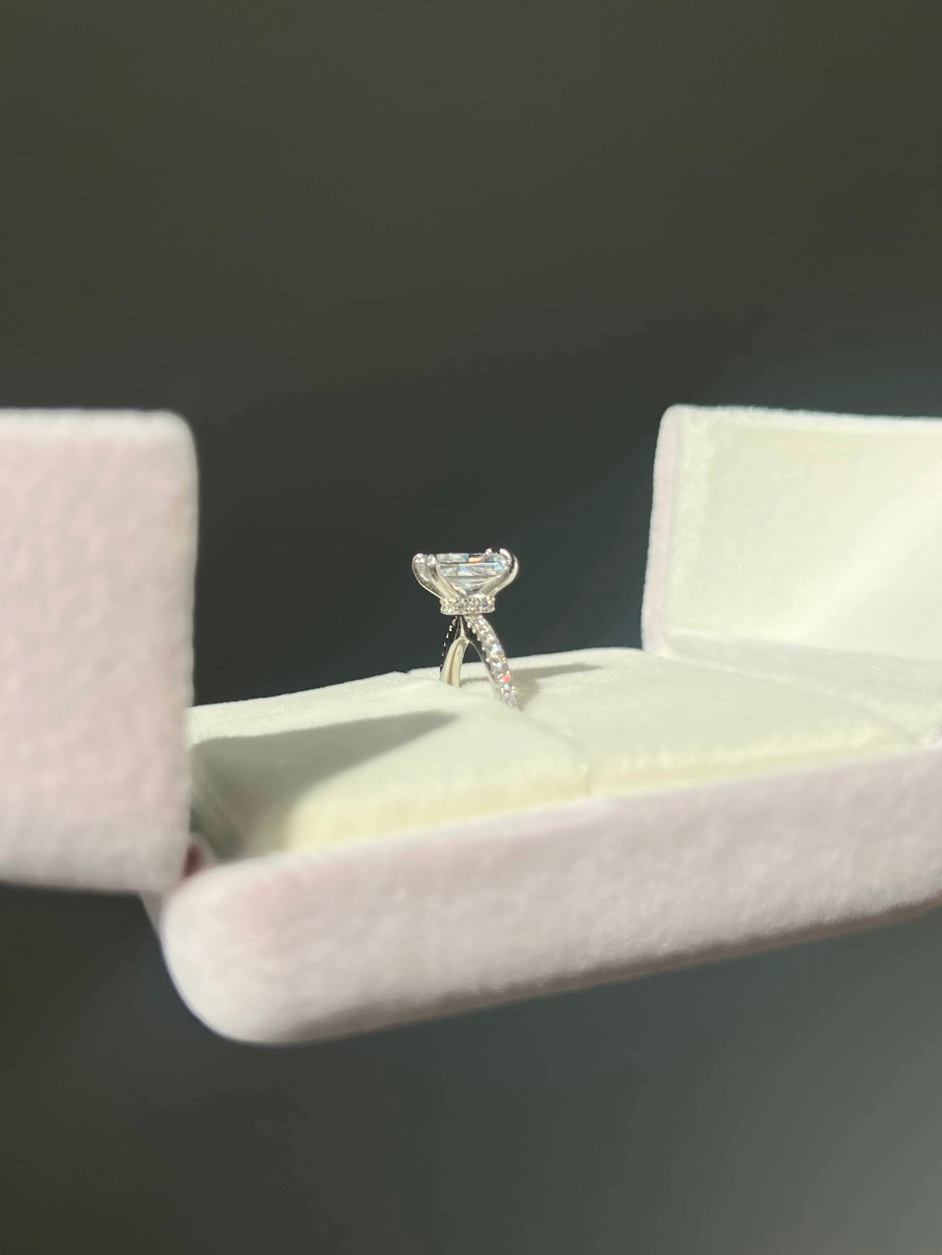 Mini Cecilia Radiant Cut Sterling Silver Ring- Silver (Pre-Order)