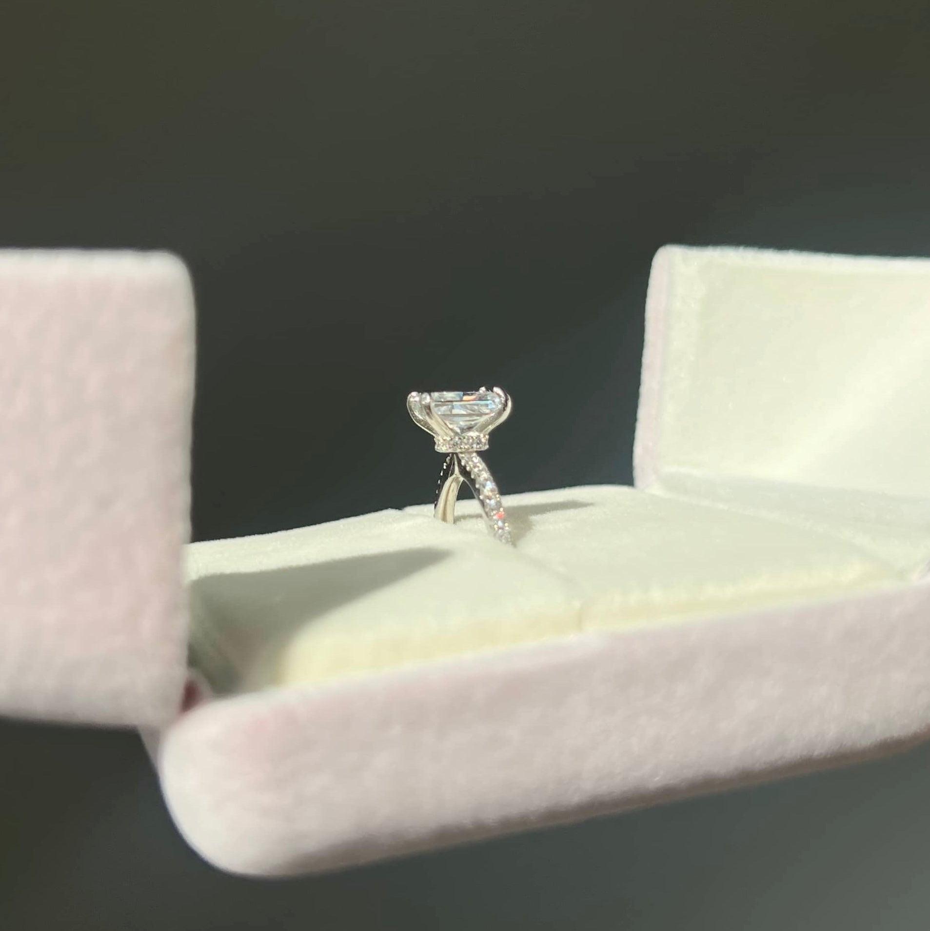 Mini Cecilia Radiant Cut Sterling Silver Ring- Silver (Pre-Order)