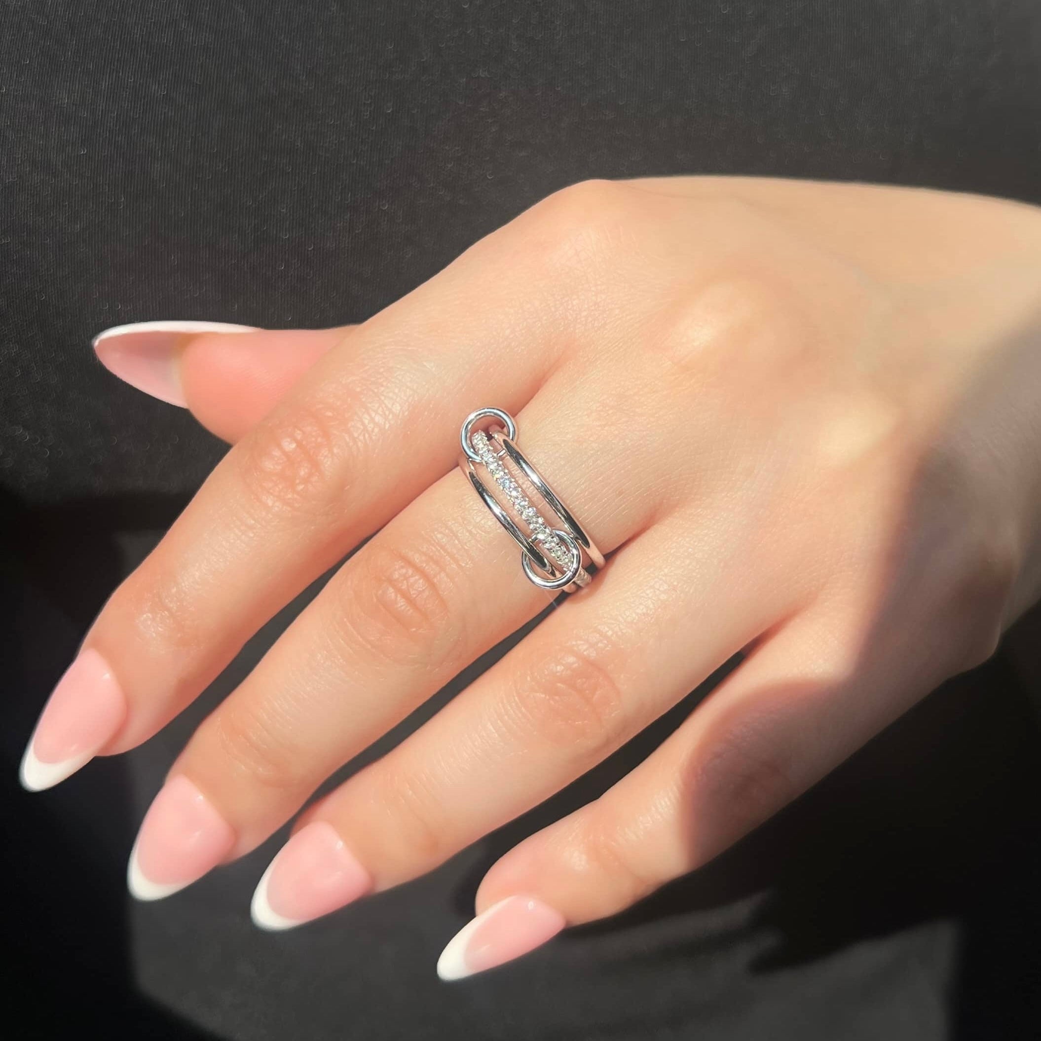 Nina Triple Band Sterling Silver Ring (Pre-Order)- Silver