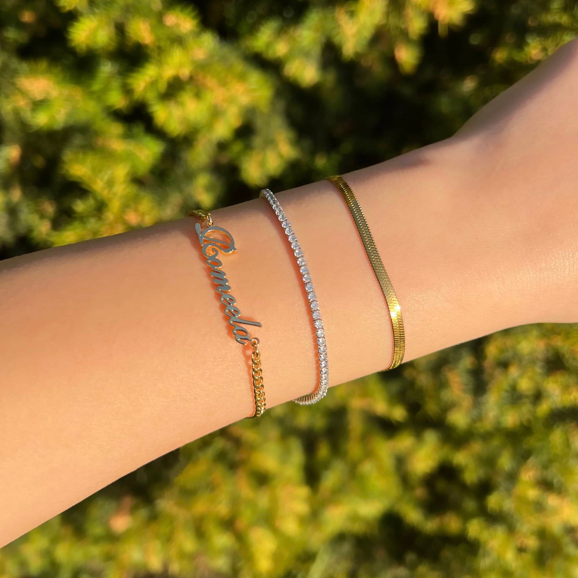 Jasmine Custom Name Bracelet