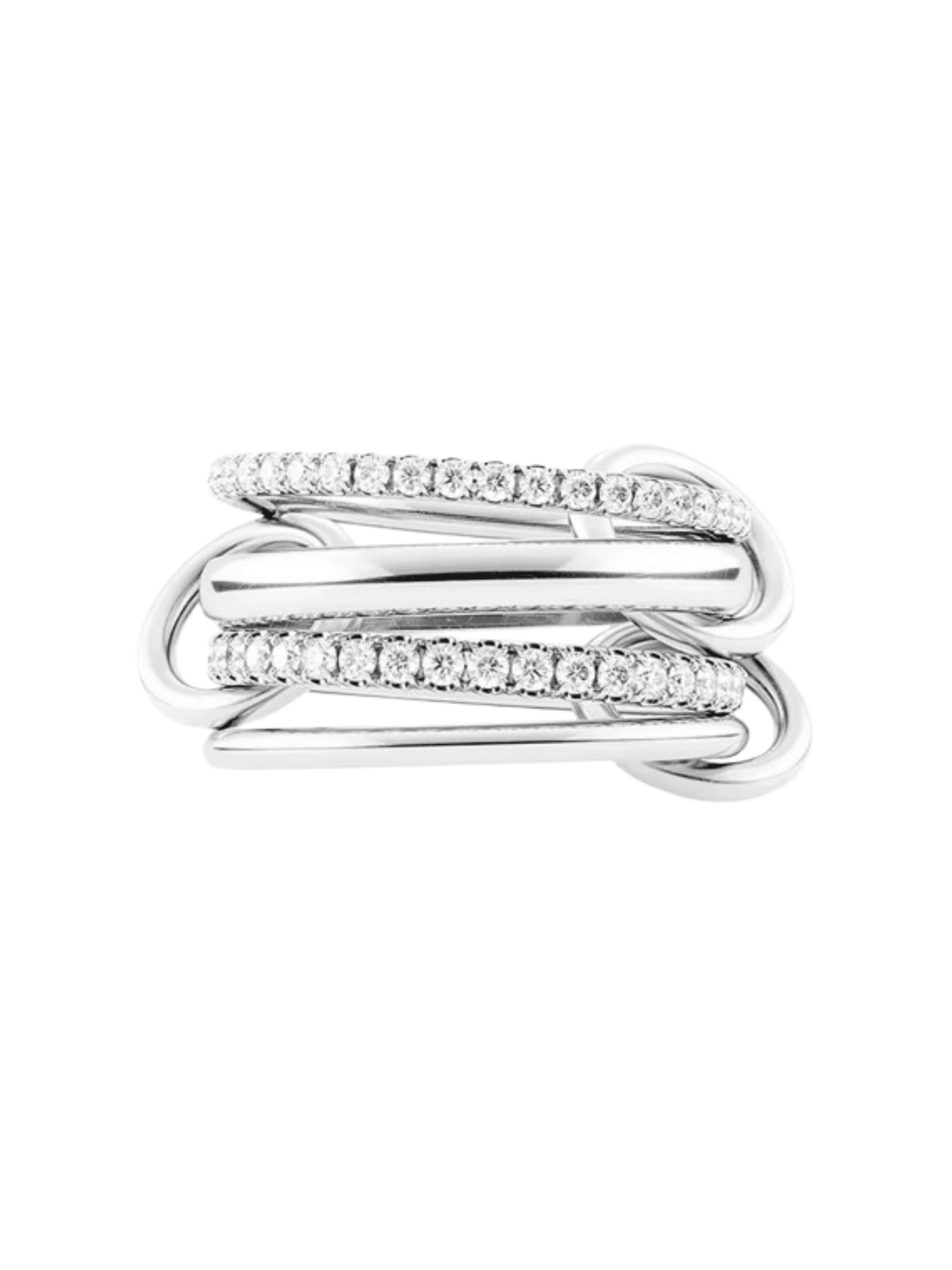 Enaya Sterling Silver Quadruple Band Ring- Silver (Pre-Order)
