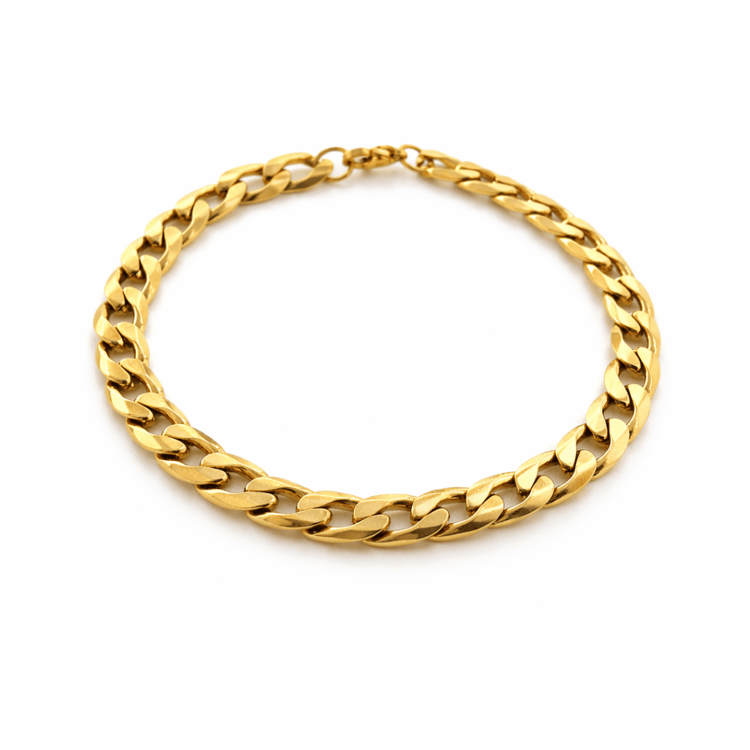 Flat Cuban Chain Bracelet