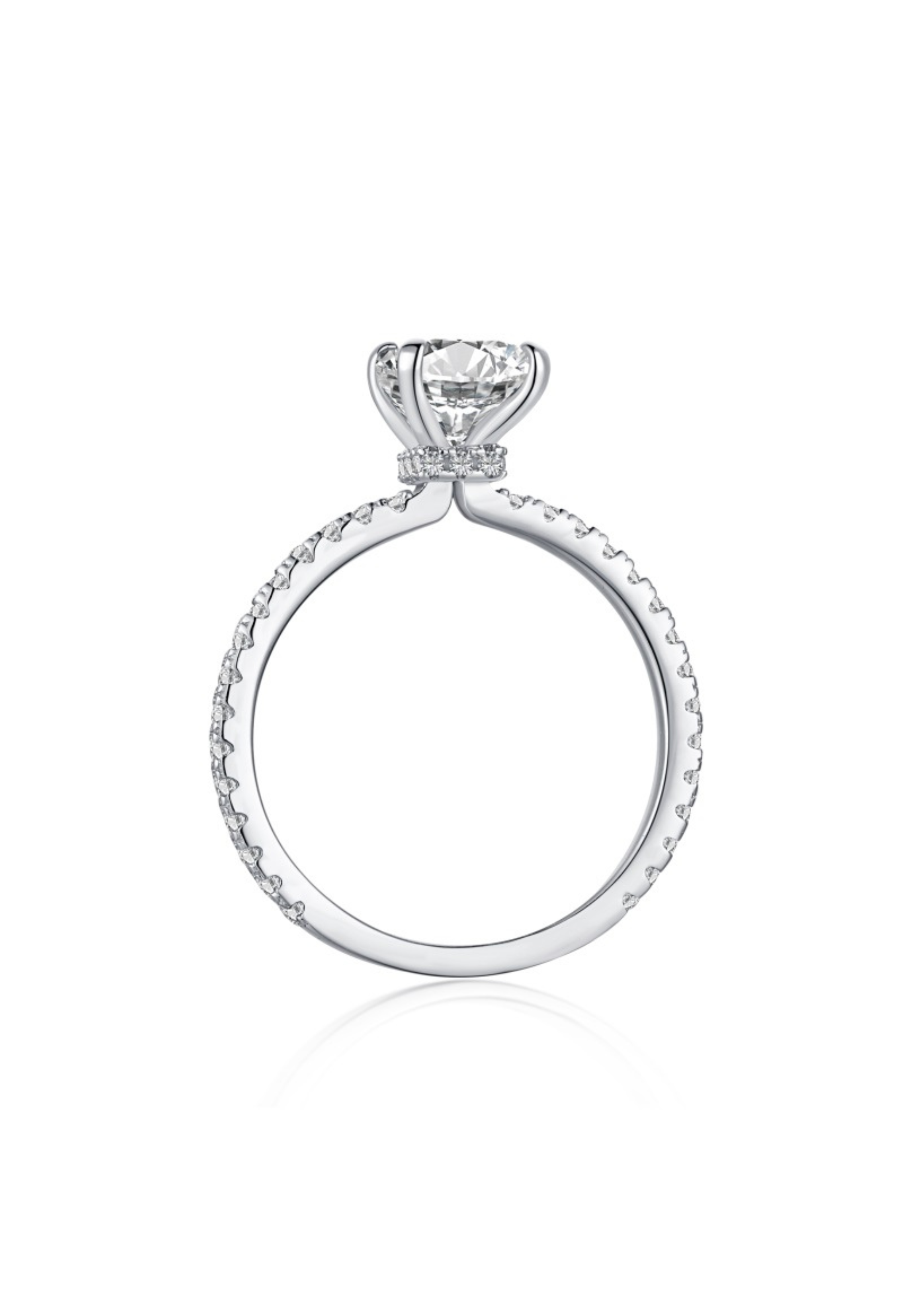 Mini Cecilia Radiant Cut Sterling Silver Ring- Silver (Pre-Order)