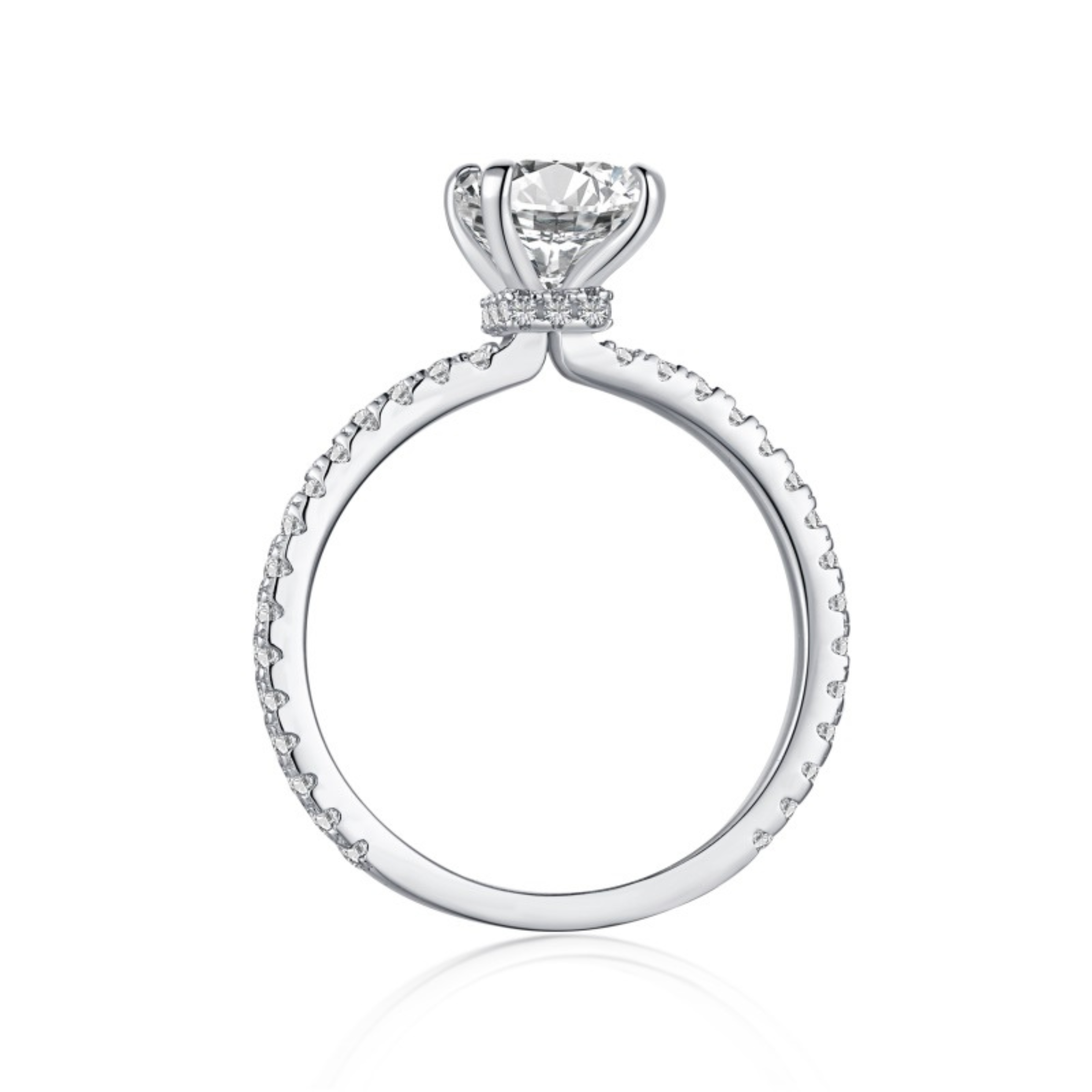 Mini Cecilia Radiant Cut Sterling Silver Ring- Silver (Pre-Order)