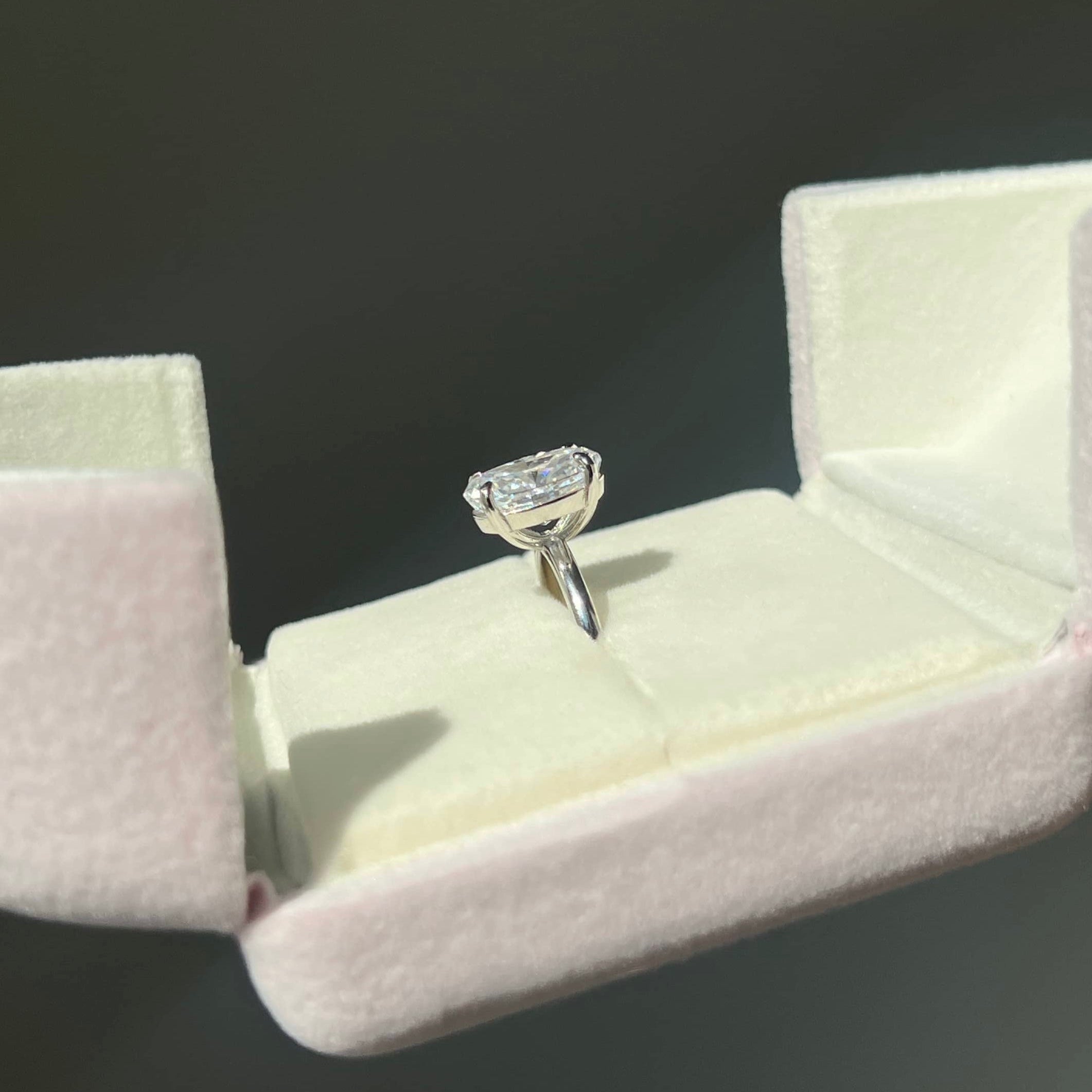 Diana Oval Cut Solitaire Sterling Silver Ring- Silver (Pre-Order)