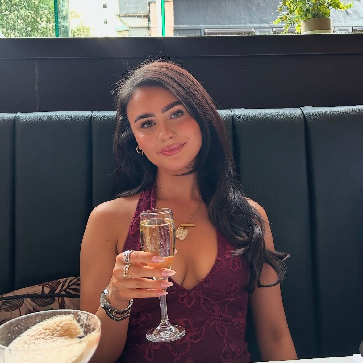 Icy Jumbo Bubble Letter Initial Pendant Necklace (Pre-Order)