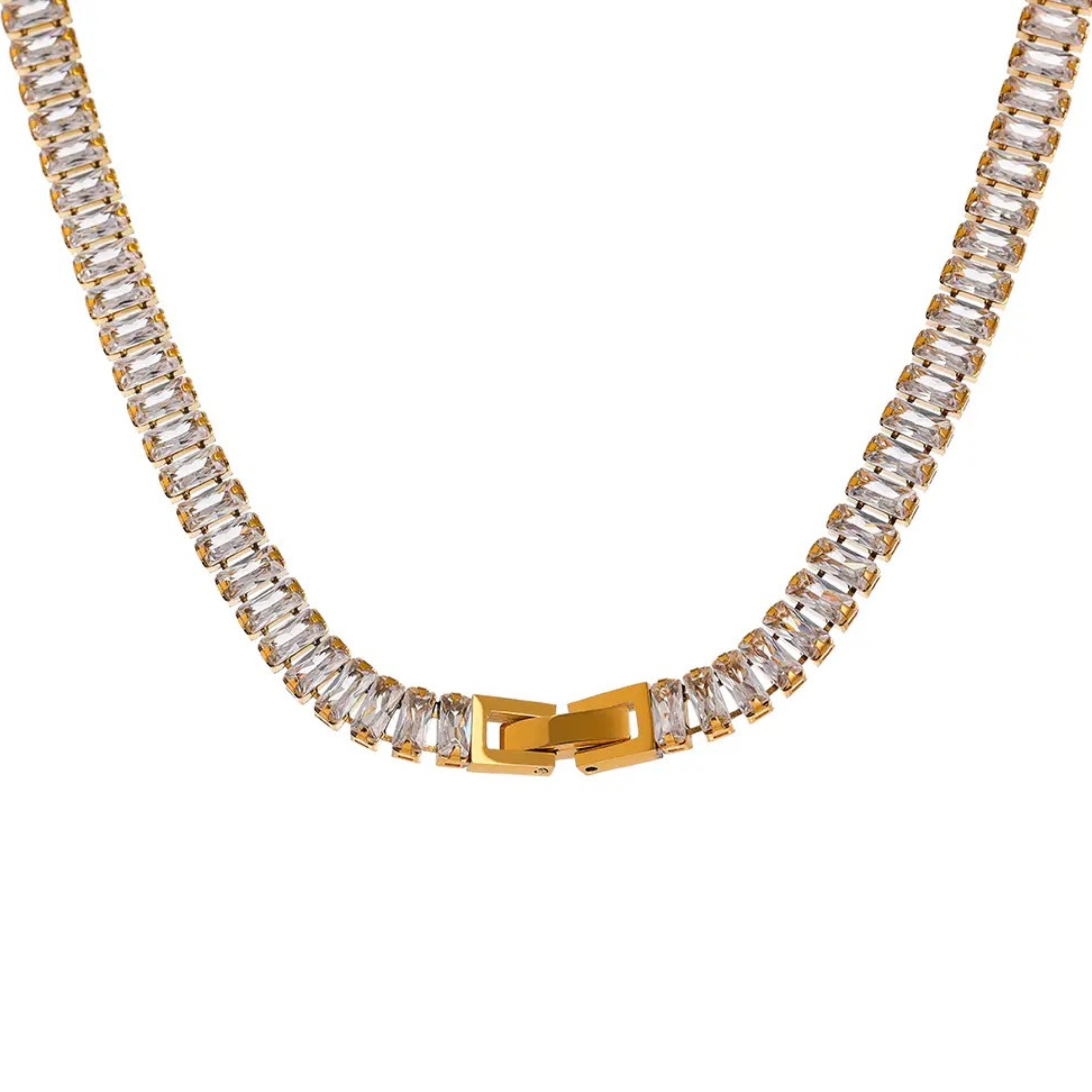 Baguette Tennis Necklace