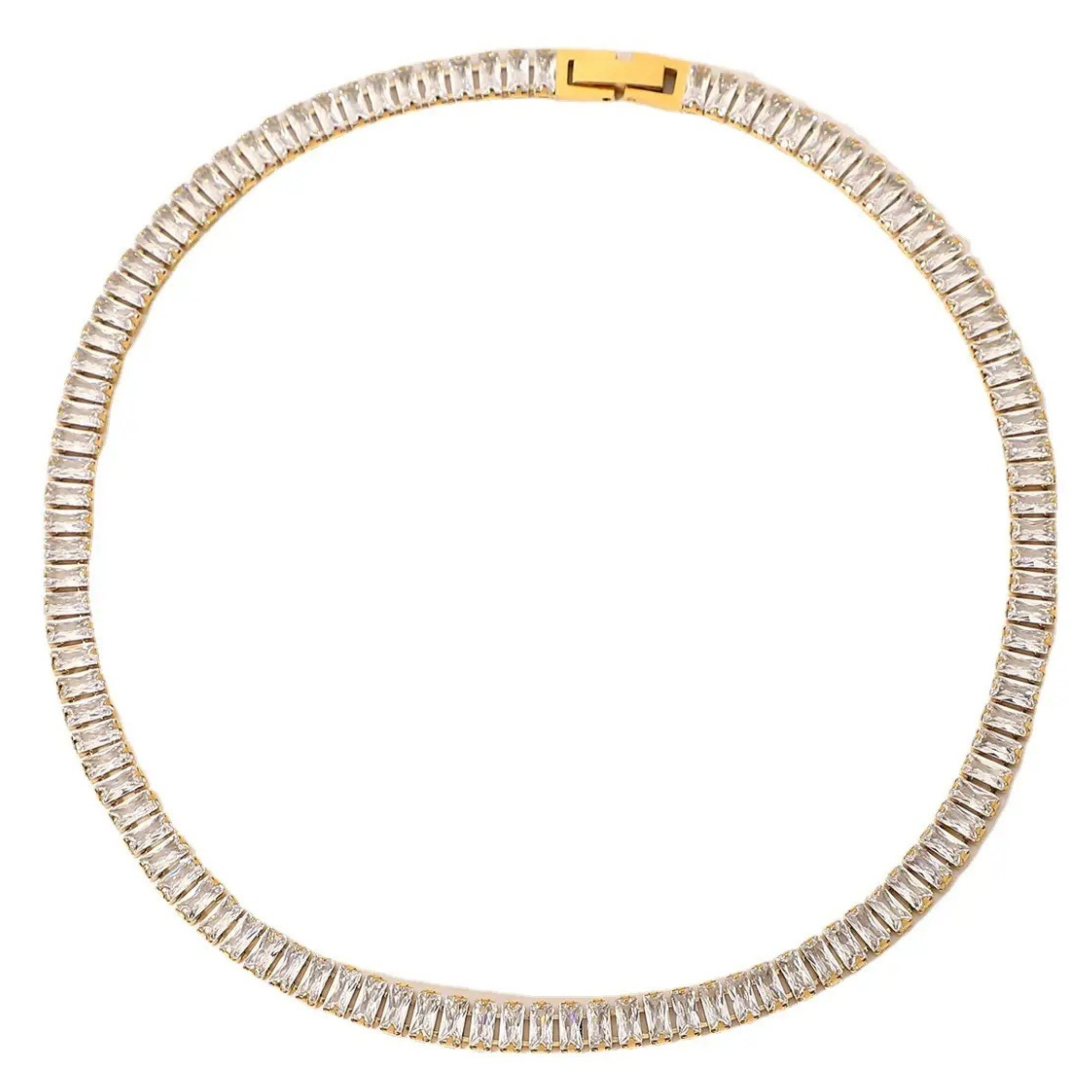 Baguette Tennis Necklace