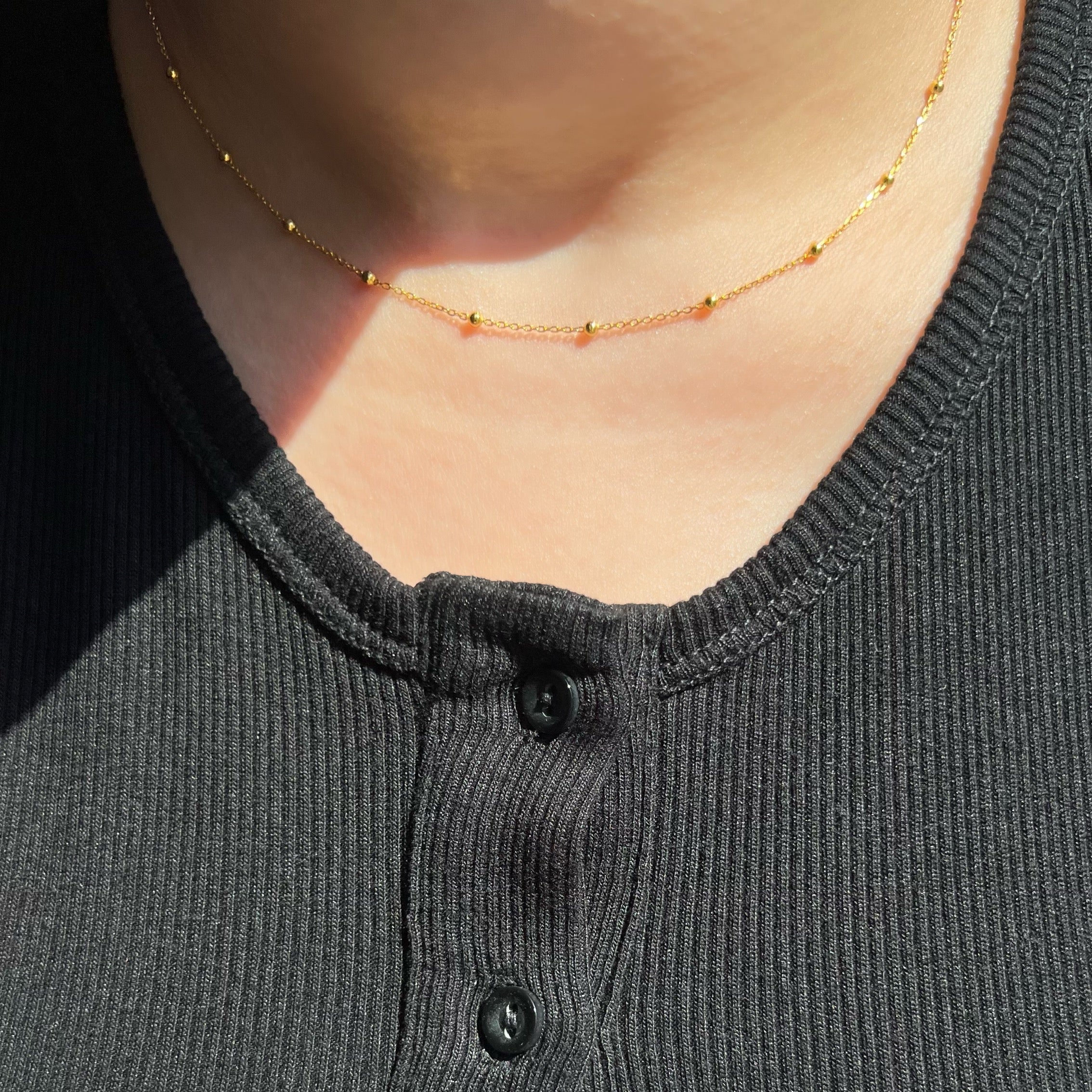 Nora Gold Ball Sterling Silver Necklace