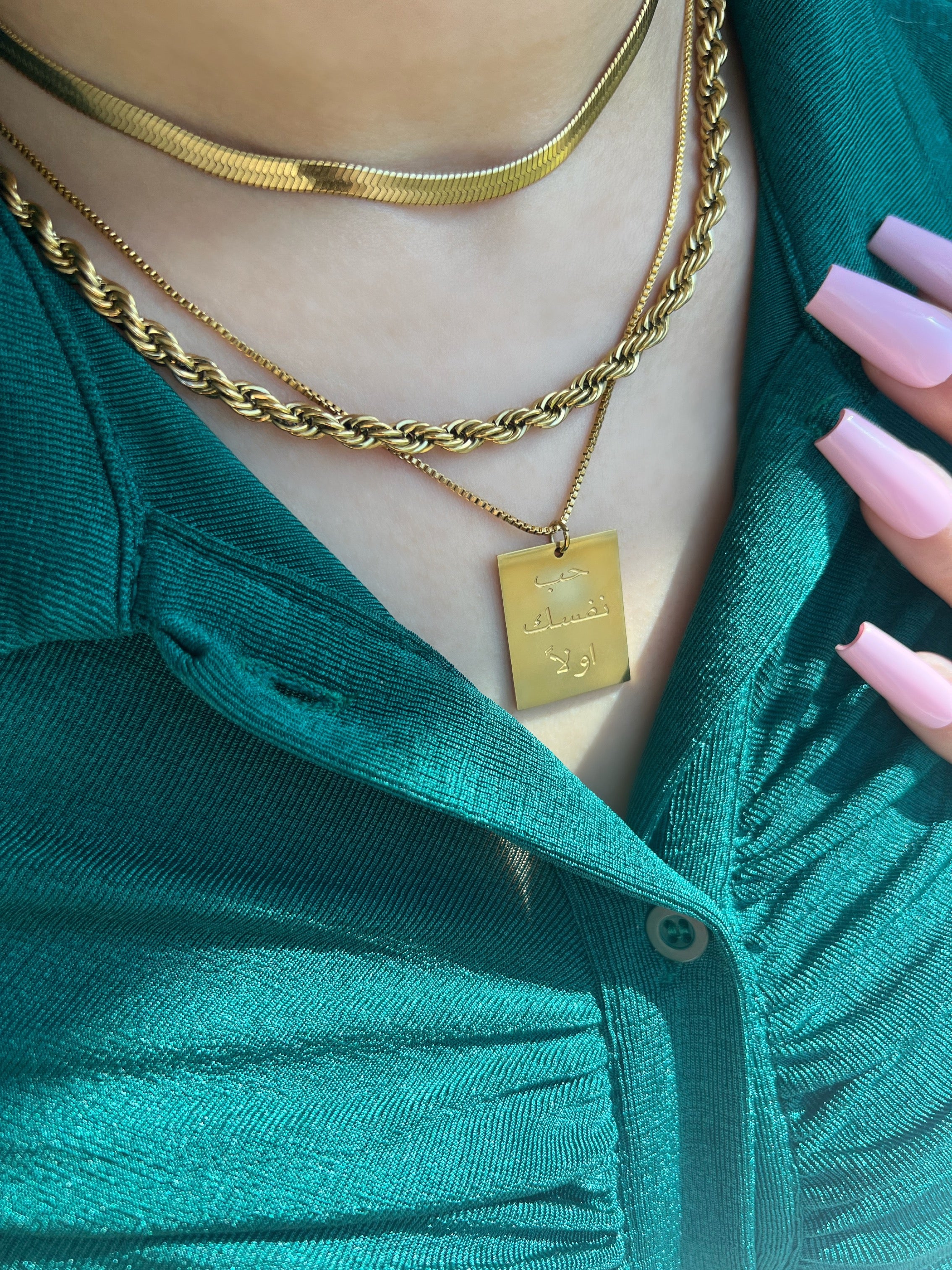 Gold Twist Rope Chain Necklace- 5mm