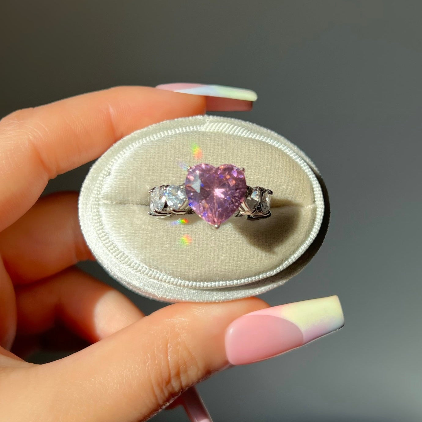 Princess Heart Ring- Pink