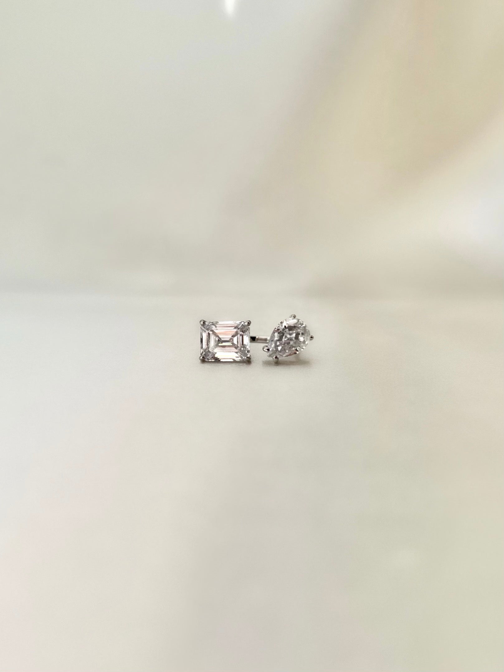 Kylie Resizable Two Stone Sterling Silver Ring