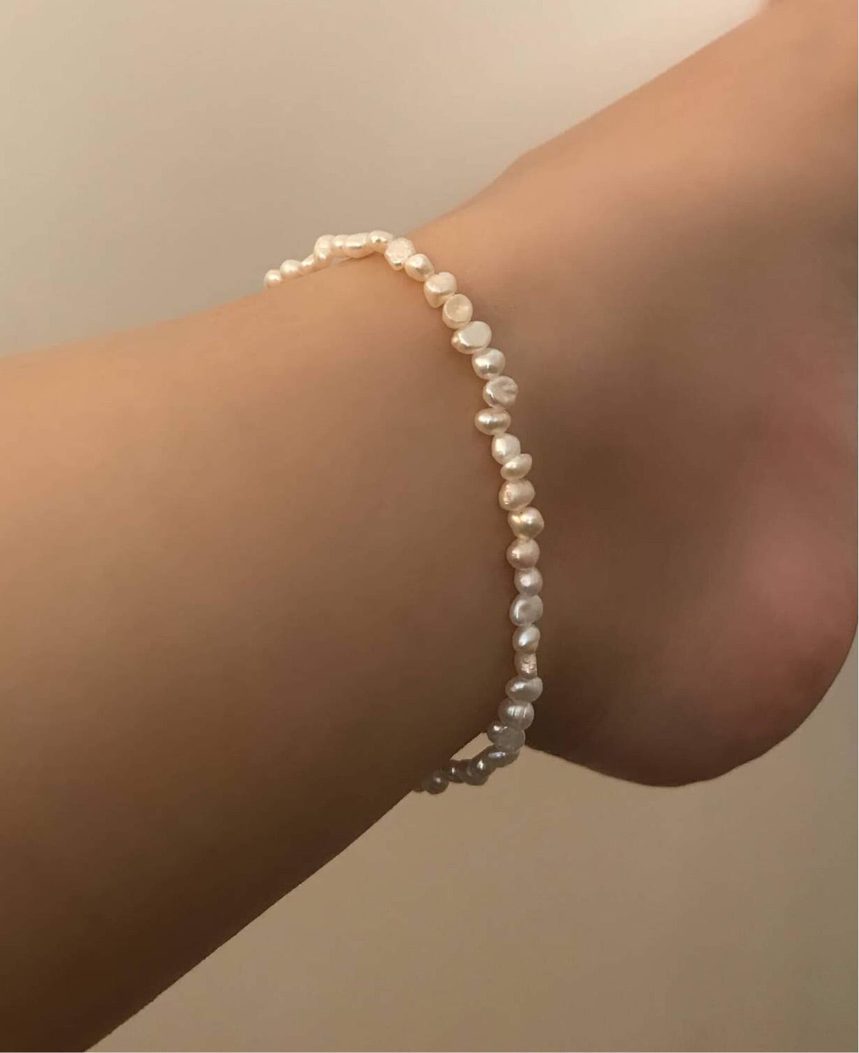 Nia Irregular Pearl Anklet