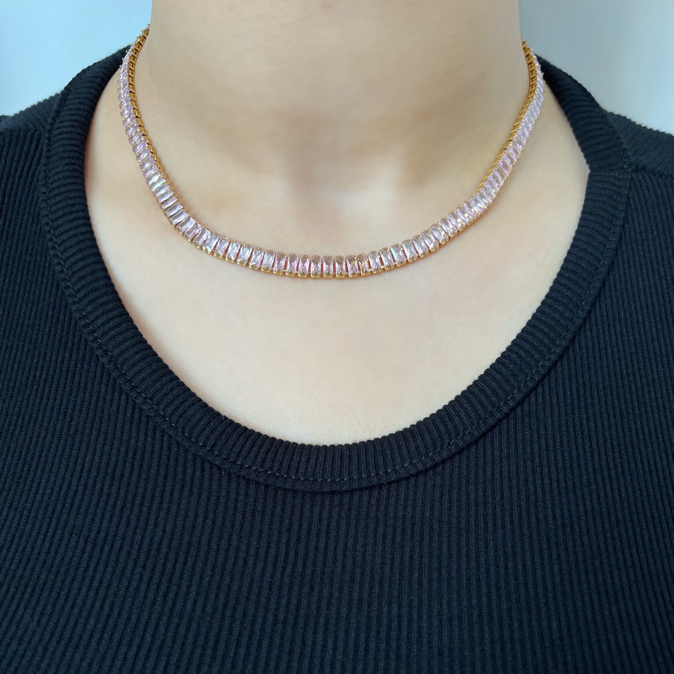 Baguette Tennis Necklace
