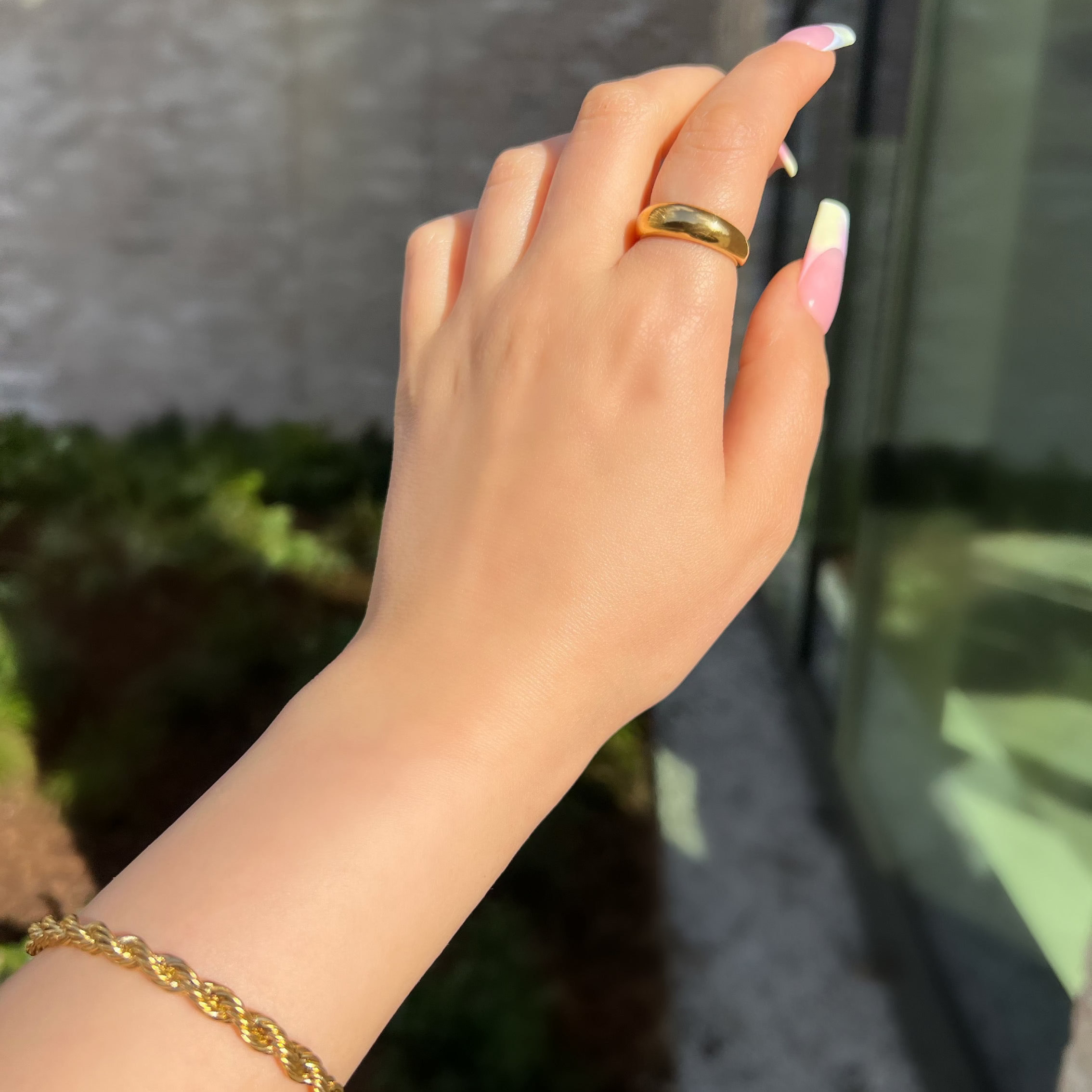 Julia Gold Dome Ring