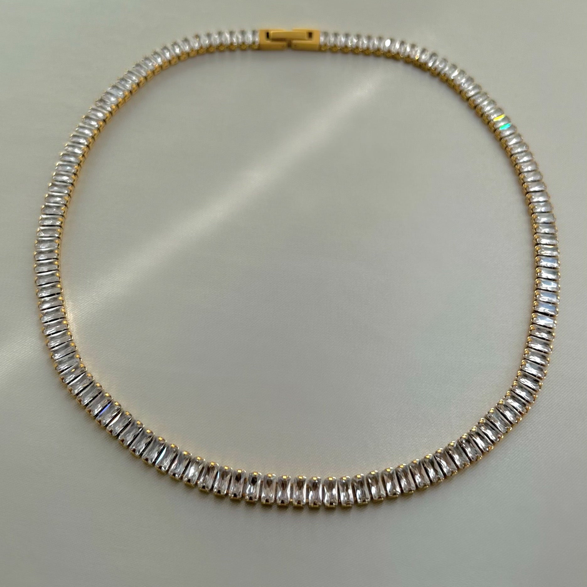 Baguette Tennis Necklace