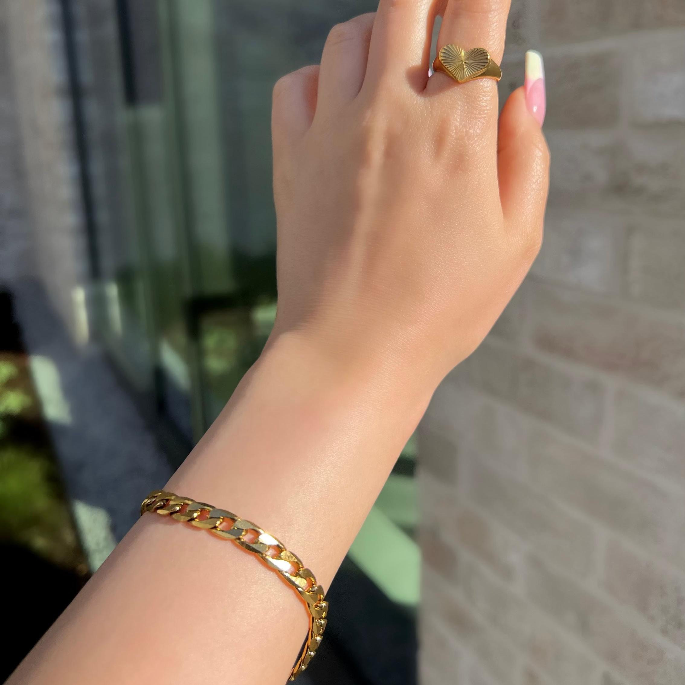 Flat Cuban Chain Bracelet