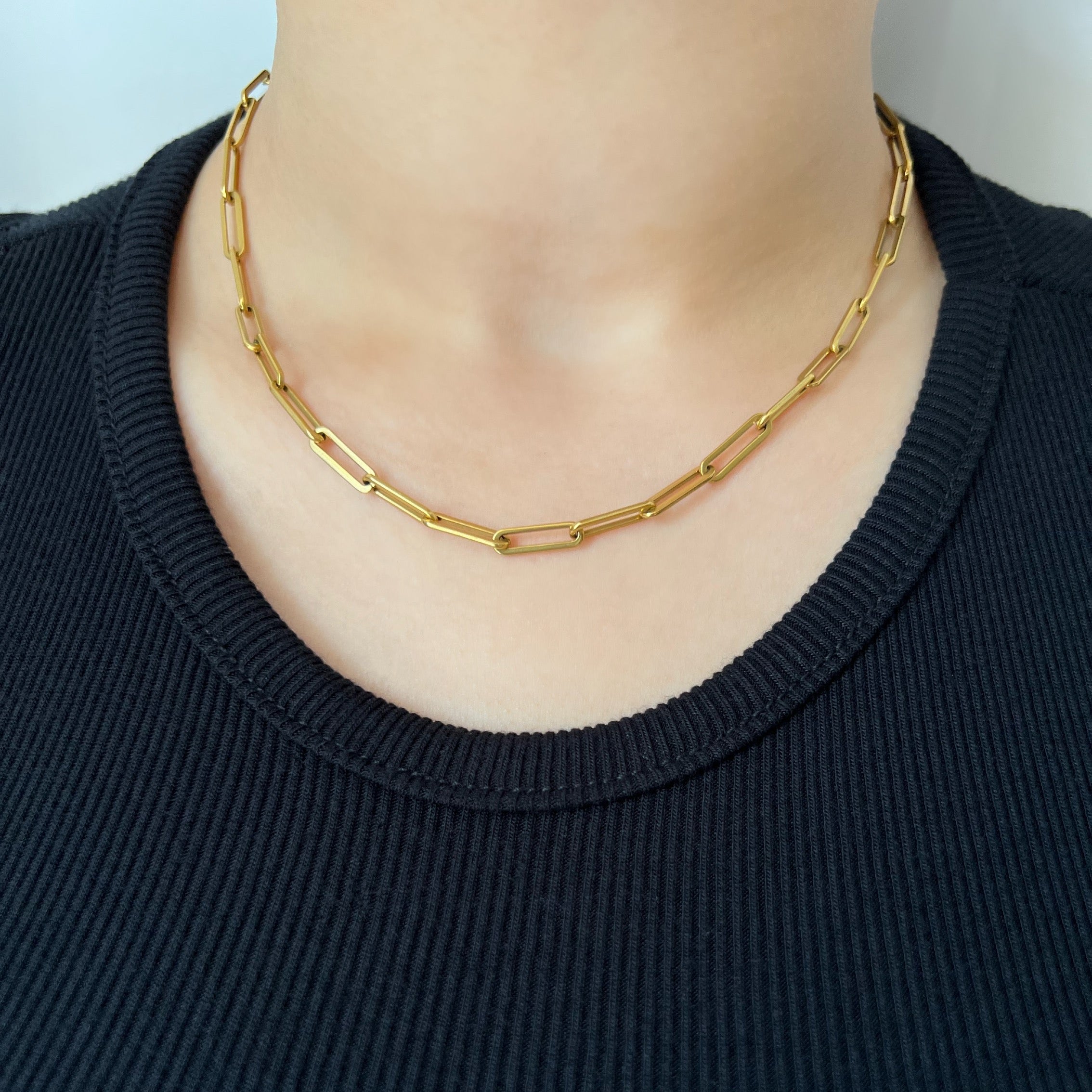 Gold Link Chain Necklace