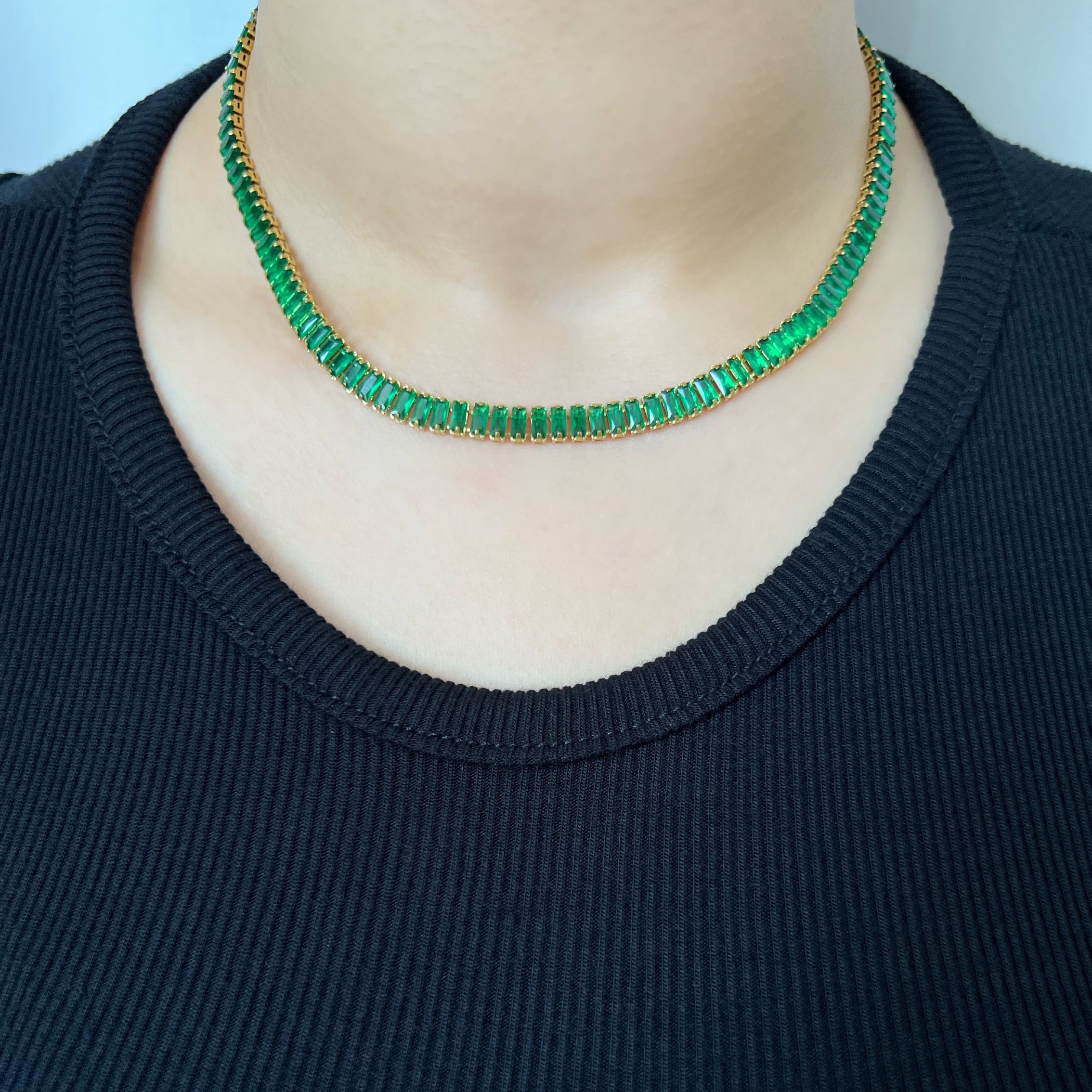 Baguette Tennis Necklace