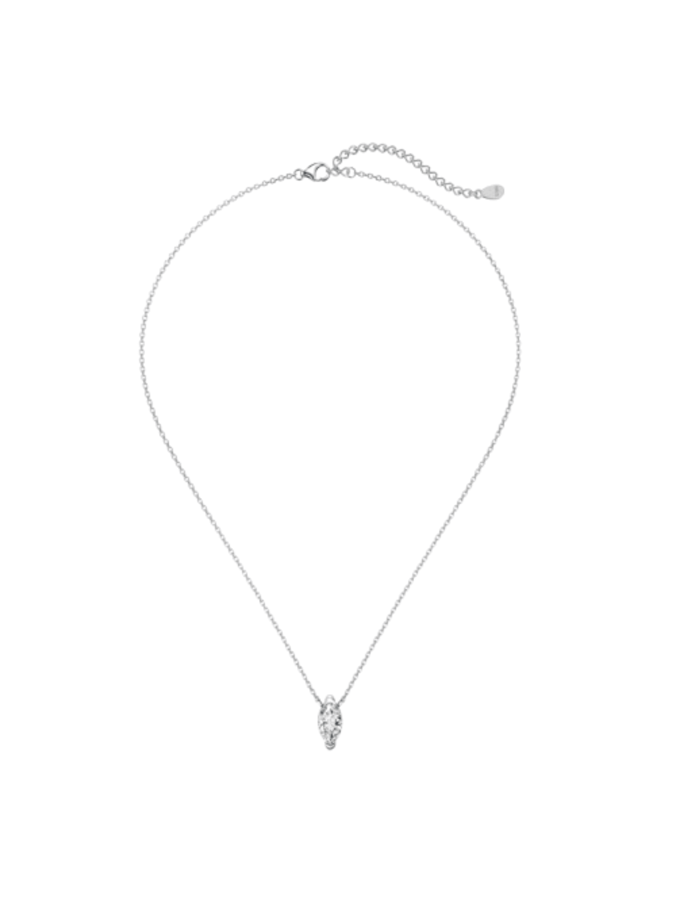 Ava Marquise Cut Sterling Silver Pendant Necklace