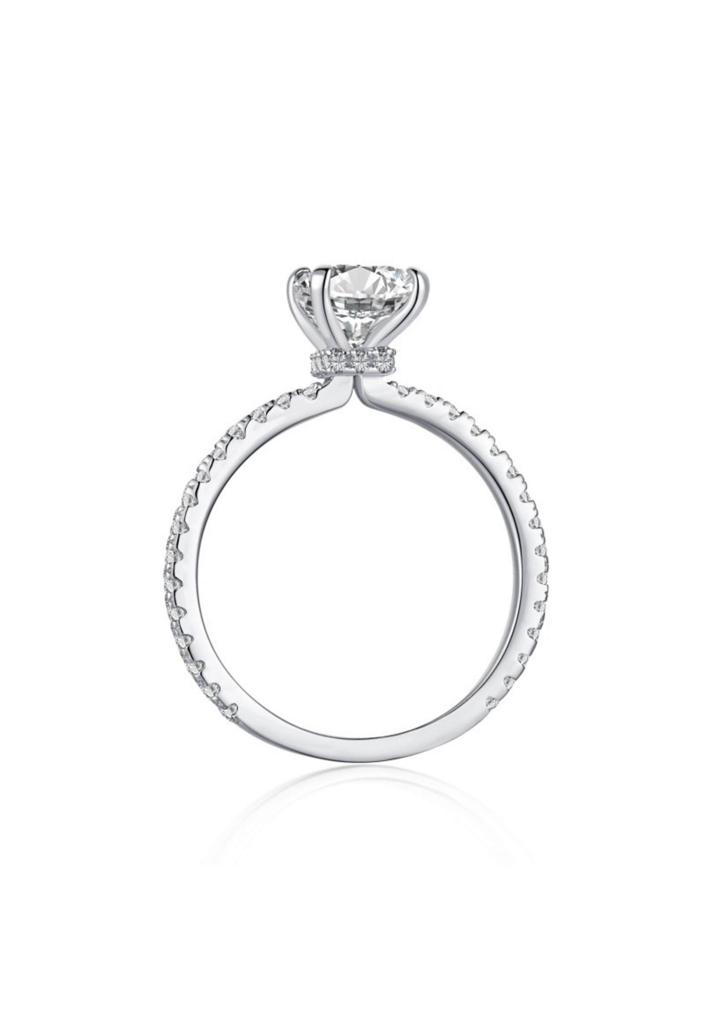 Mini Cecilia Radiant Cut Sterling Silver Ring- Silver (Pre-Order)