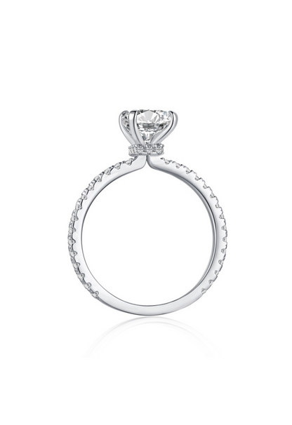 Mini Cecilia Radiant Cut Sterling Silver Ring- Silver (Pre-Order)