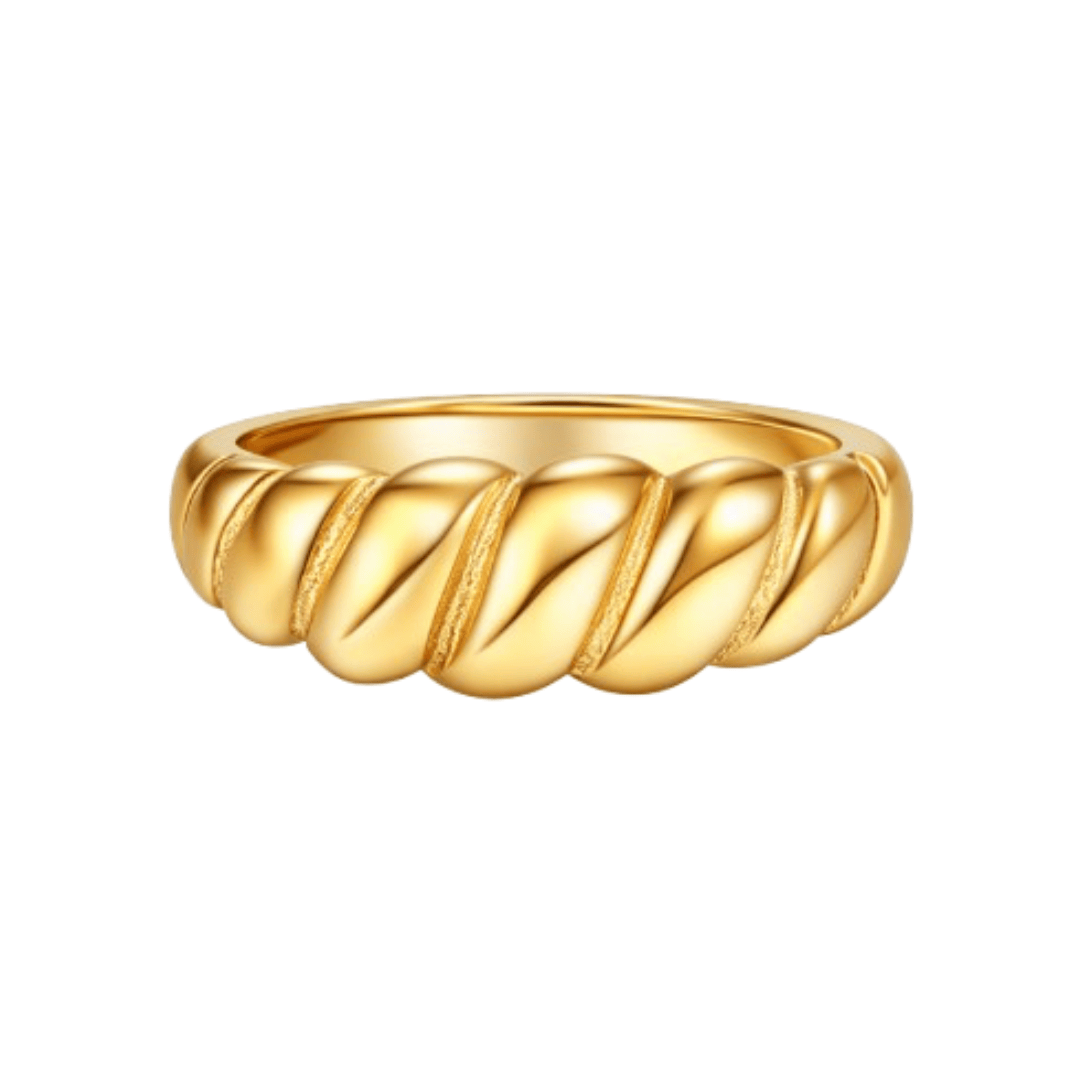 Helena Gold Croissant Ring