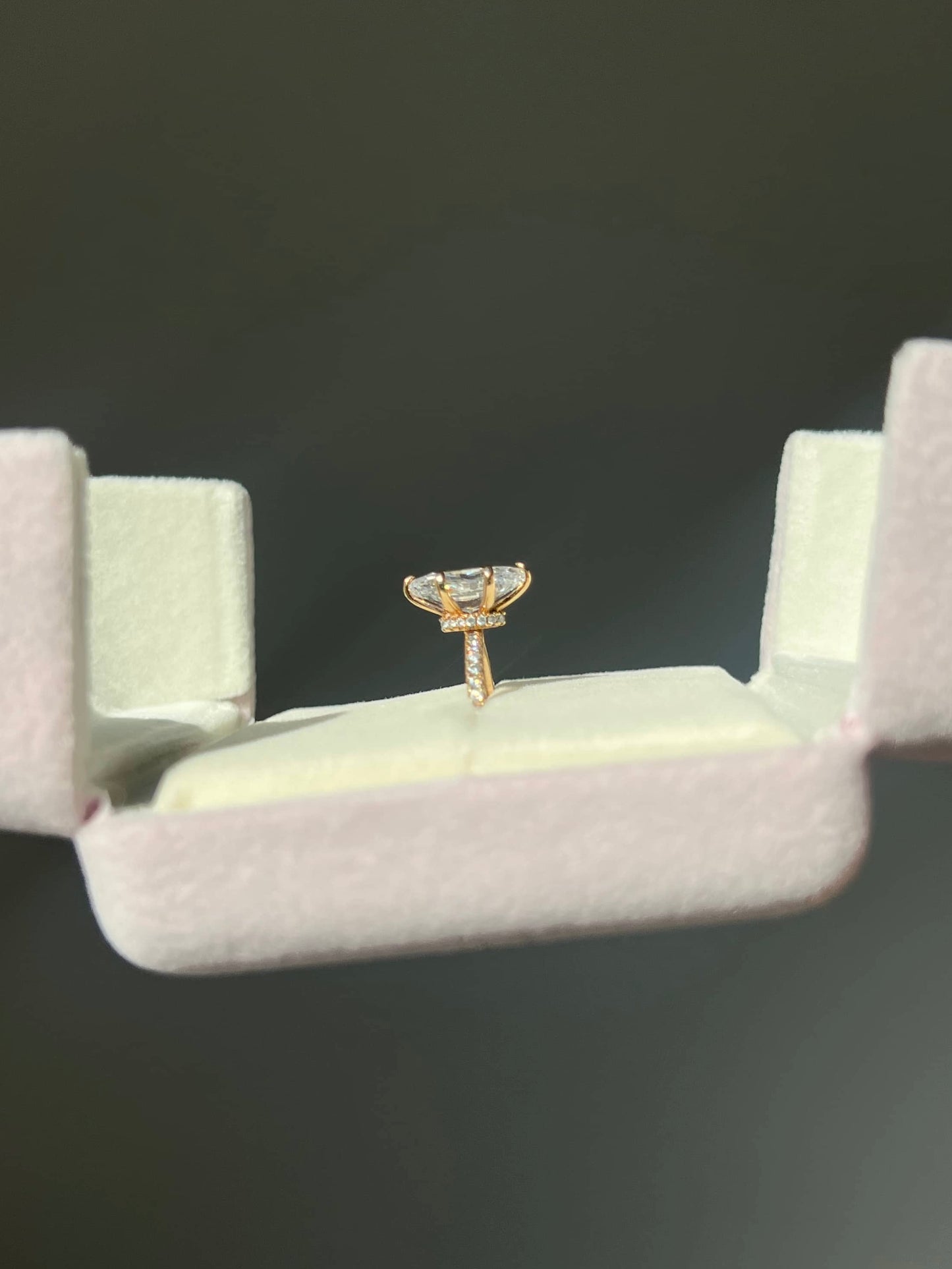 Farah Marquise Cut Sterling Silver Ring- Gold (Pre-Order)