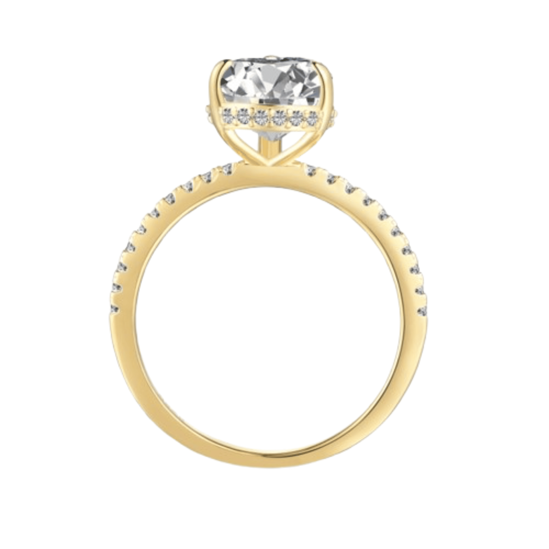 Seréna Pear Cut Sterling Silver Ring- Gold (Pre-Order)