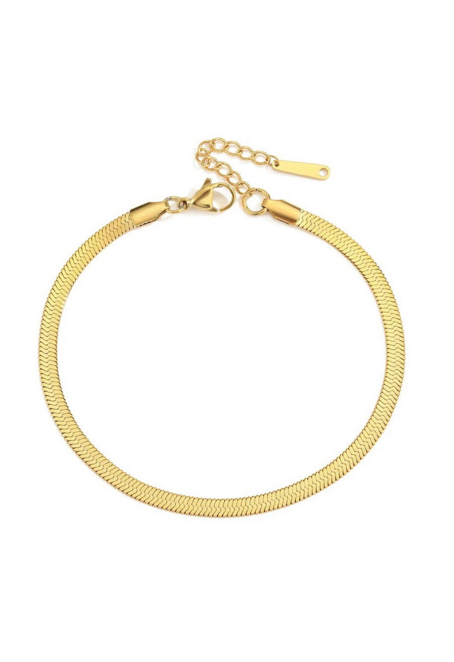 Snake Chain Anklet- Gold