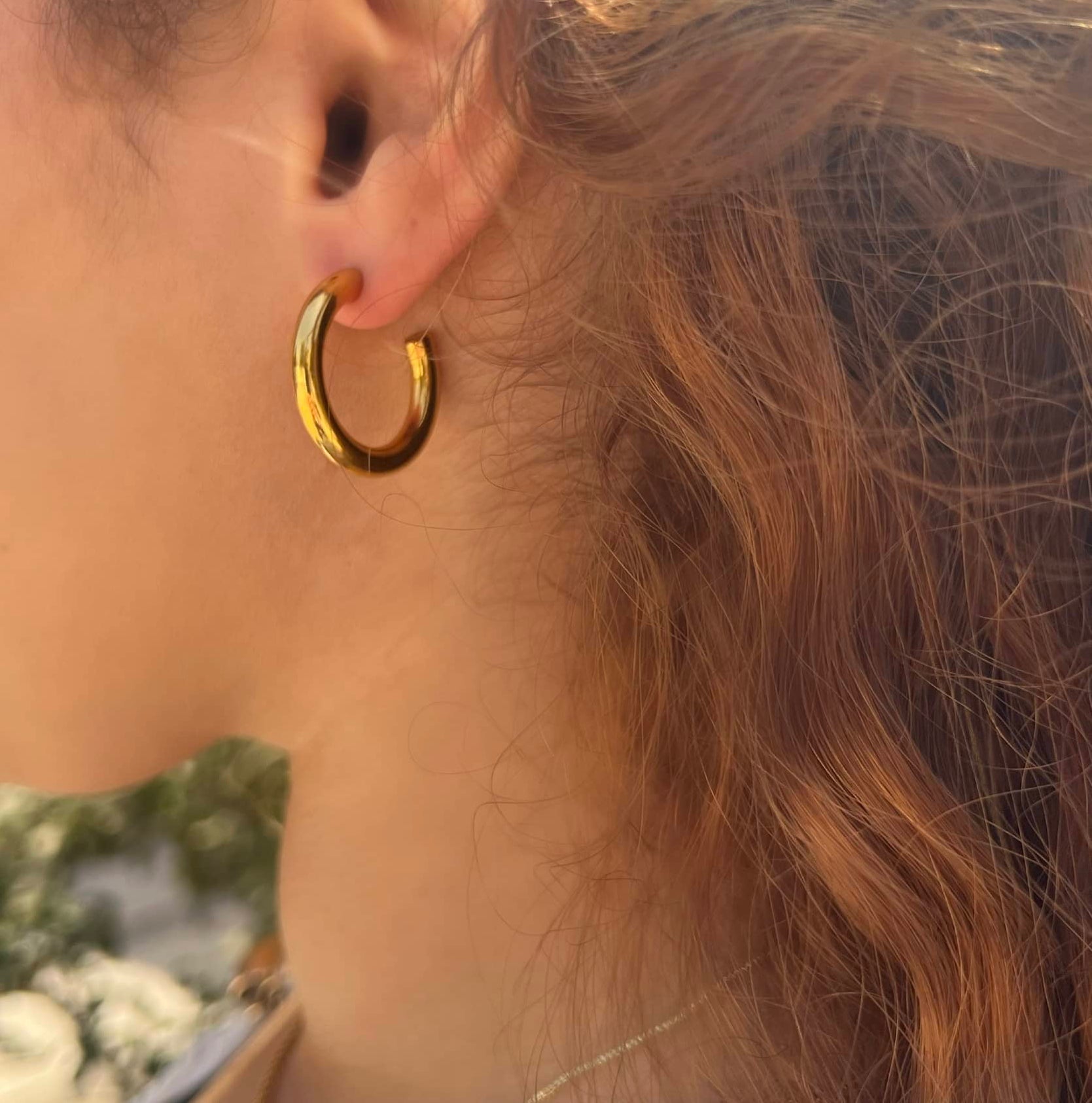 Savannah Classic Gold Hoop Earrings