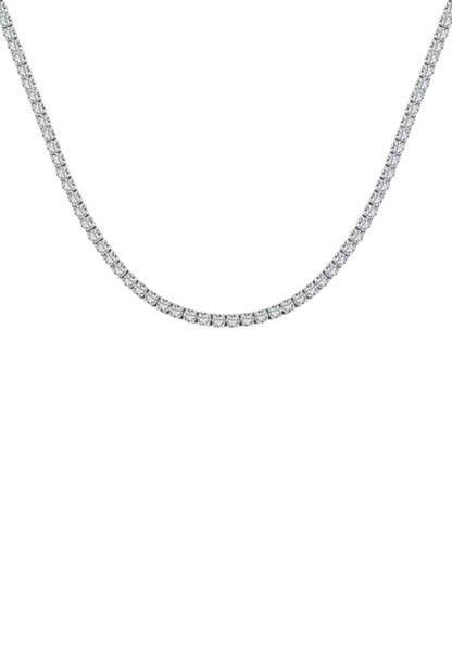 Dilara Sterling Silver Tennis Necklace- 2mm (Pre-Order)