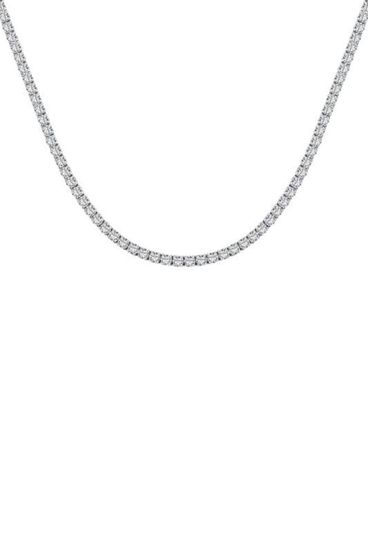 Dilara Sterling Silver Tennis Necklace- 2mm (Pre-Order)