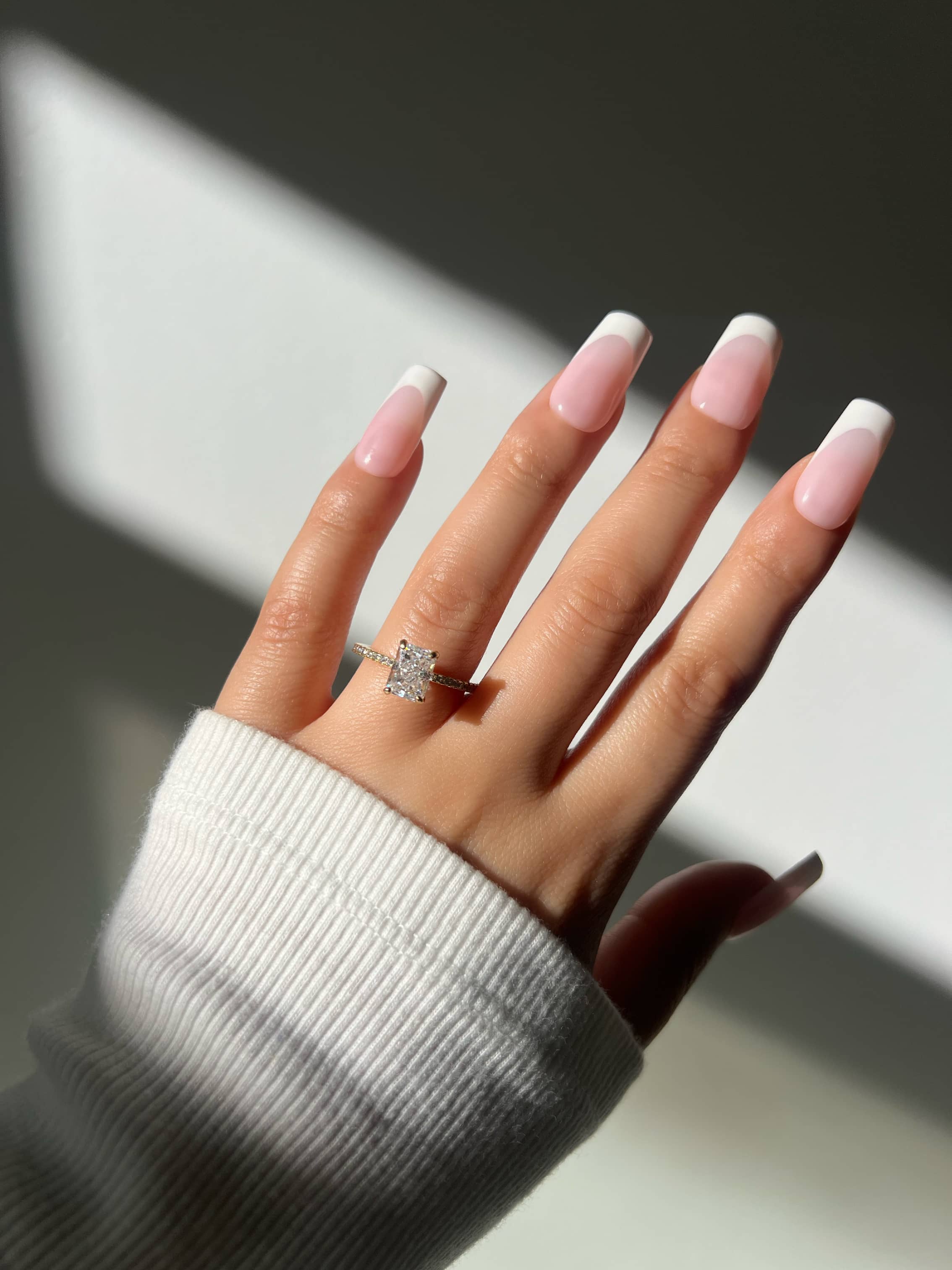 Mini Cecilia Radiant Cut Sterling Silver Ring- Gold (Pre-Order)