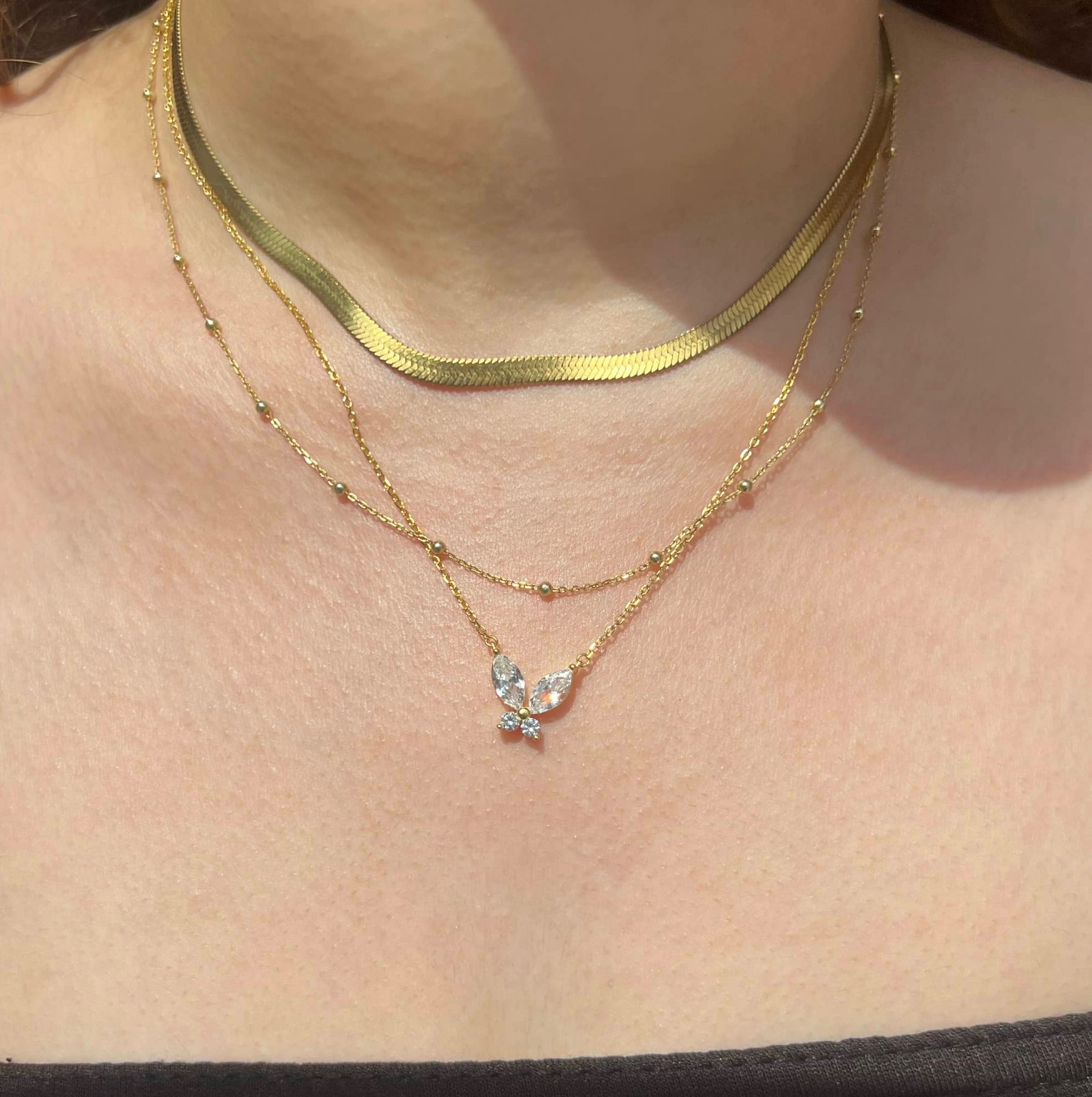 Nora Gold Ball Sterling Silver Necklace