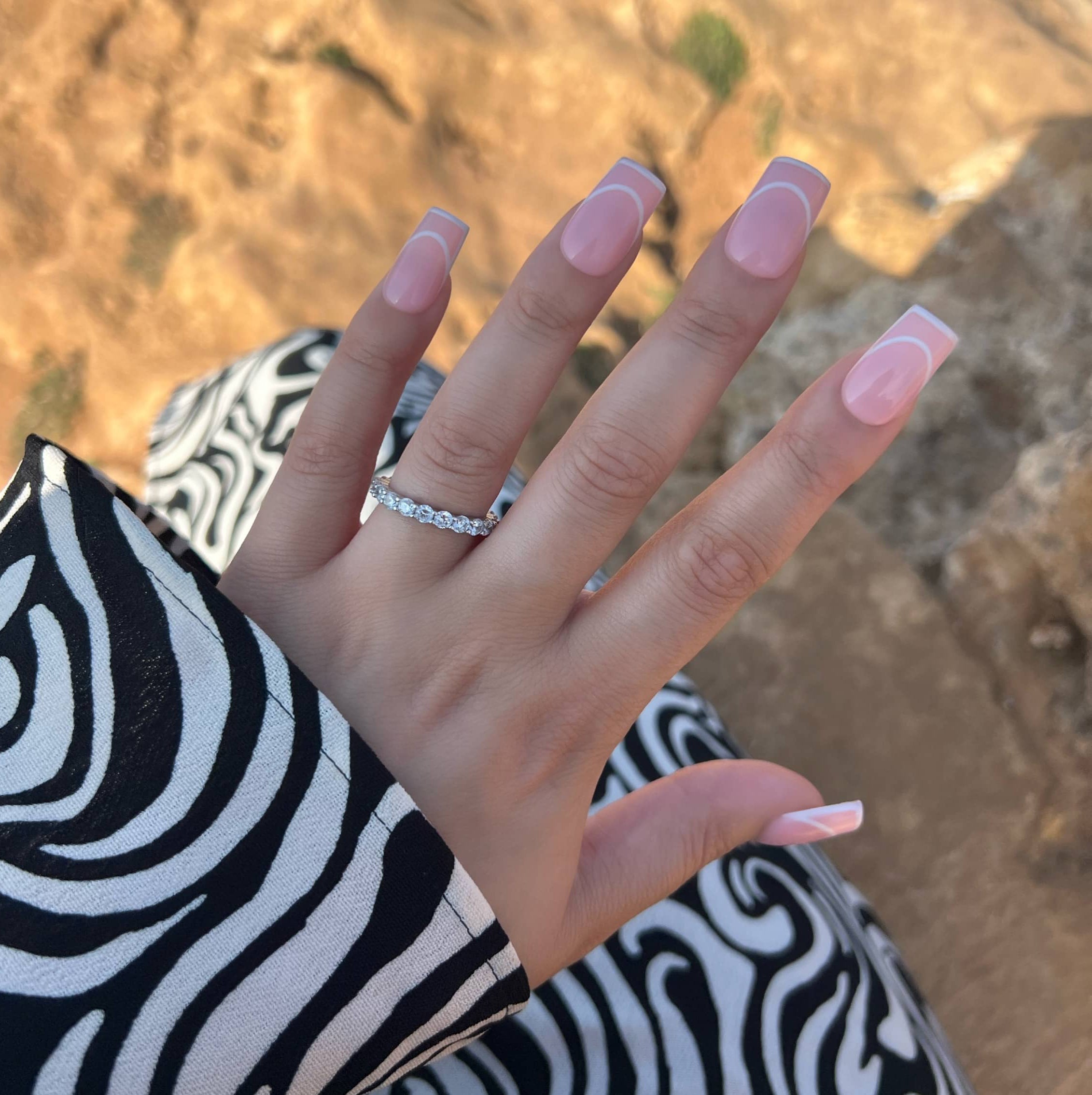 Eva Round Cut Eternity Band Sterling Silver Ring- Silver (Pre-Order)