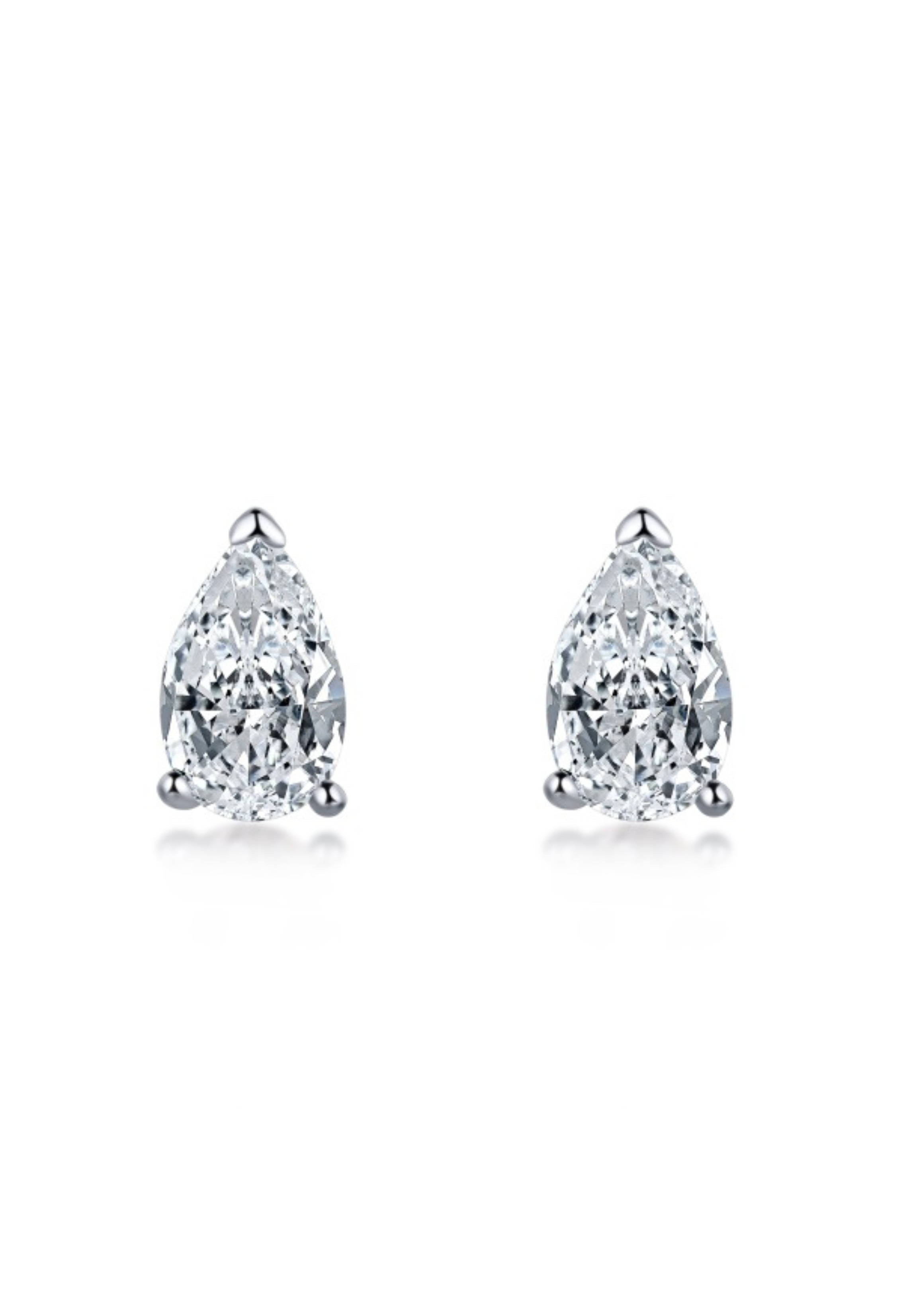 Alana Pear Cut Sterling Silver Earrings (Pre-Order)