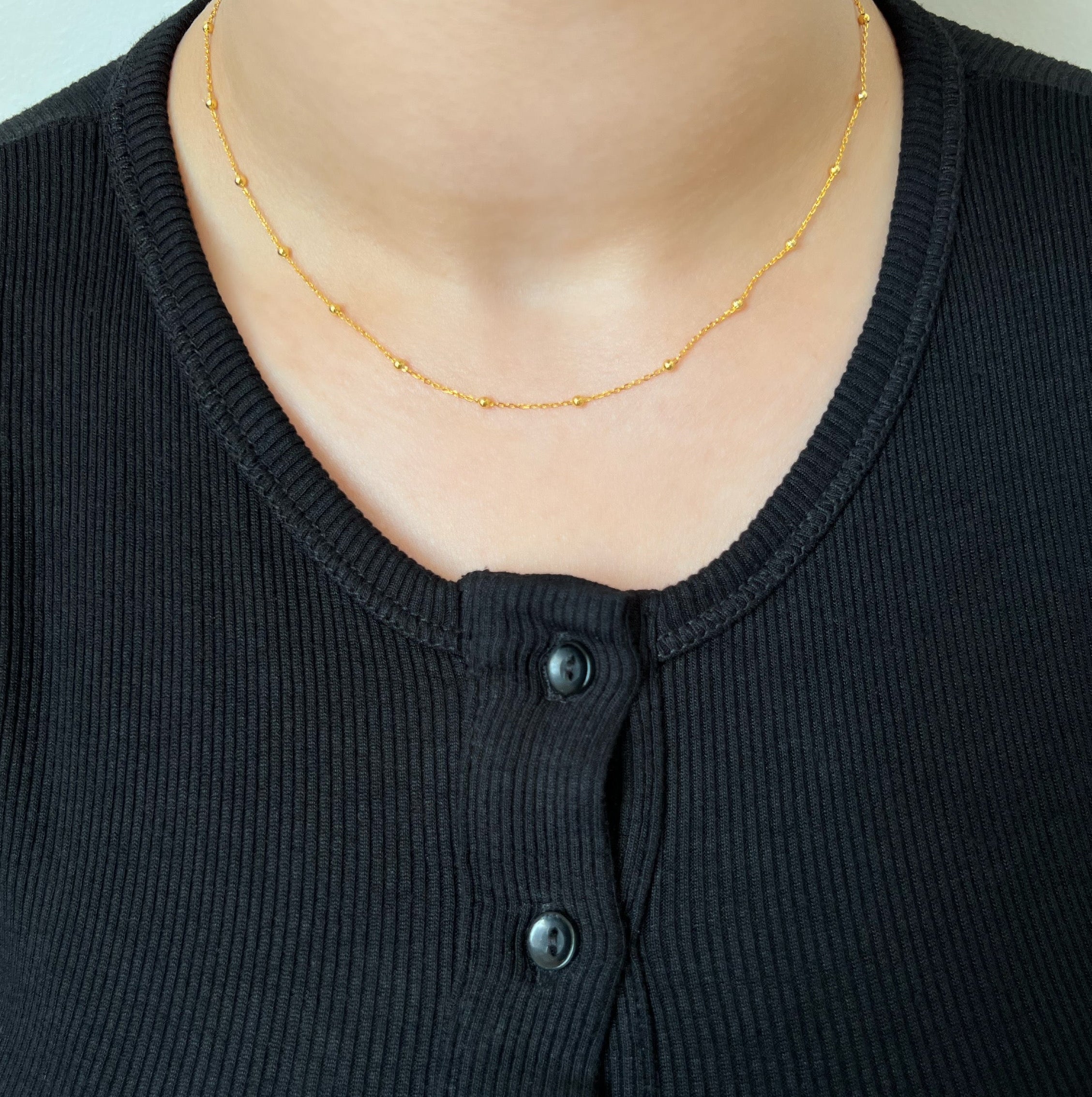 Nora Gold Ball Sterling Silver Necklace