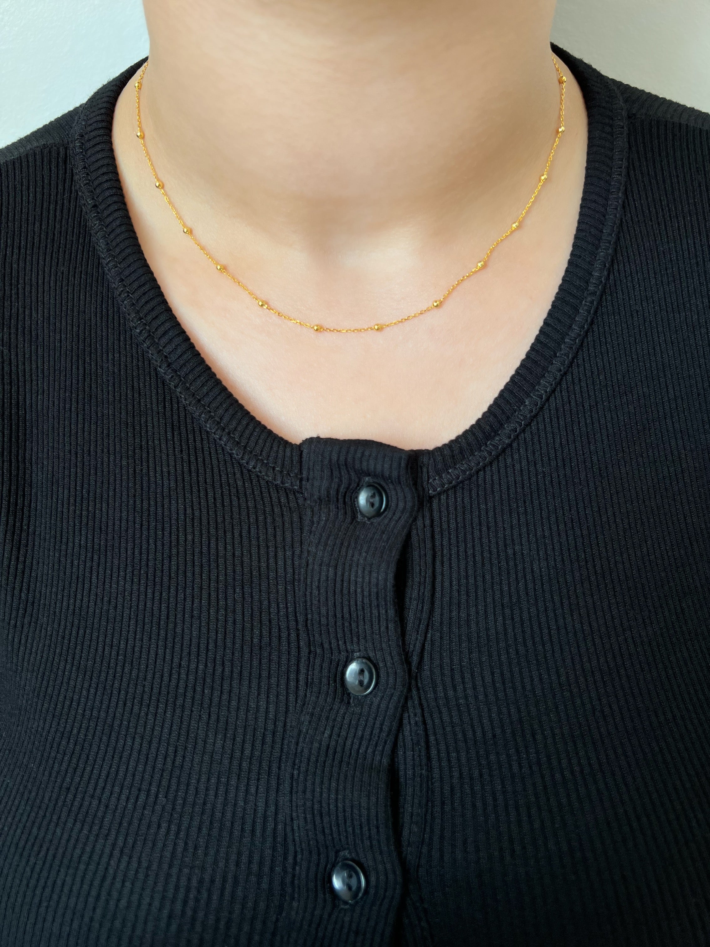 Nora Gold Ball Sterling Silver Necklace