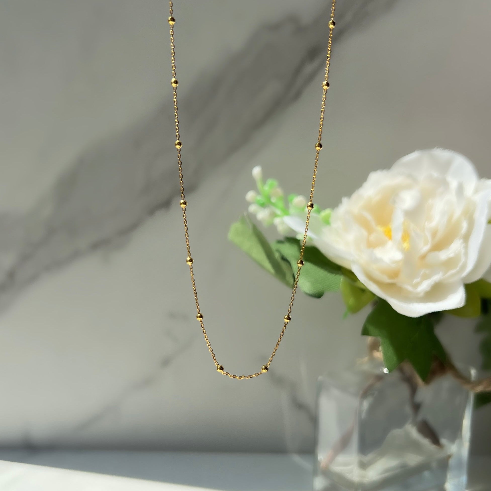 Nora Gold Ball Sterling Silver Necklace
