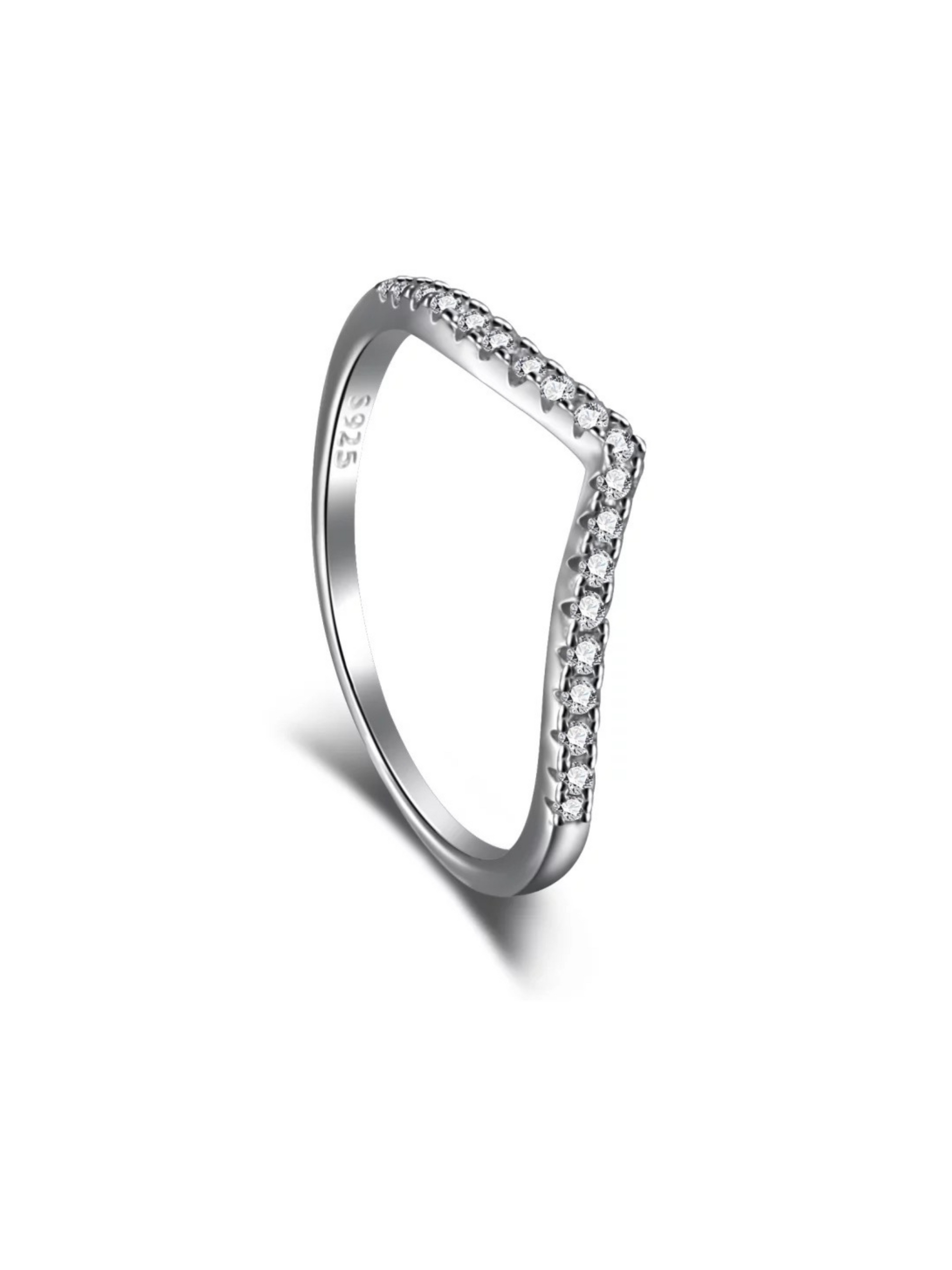 Wishbone sterling silver ring discount