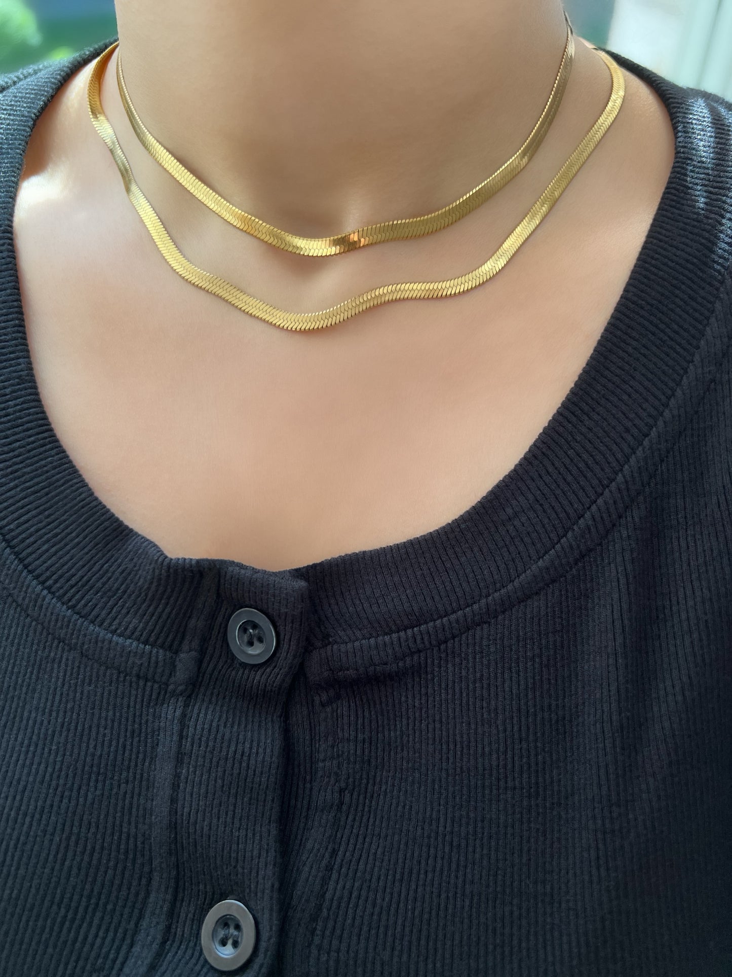 Snake Chain Necklace- Gold
