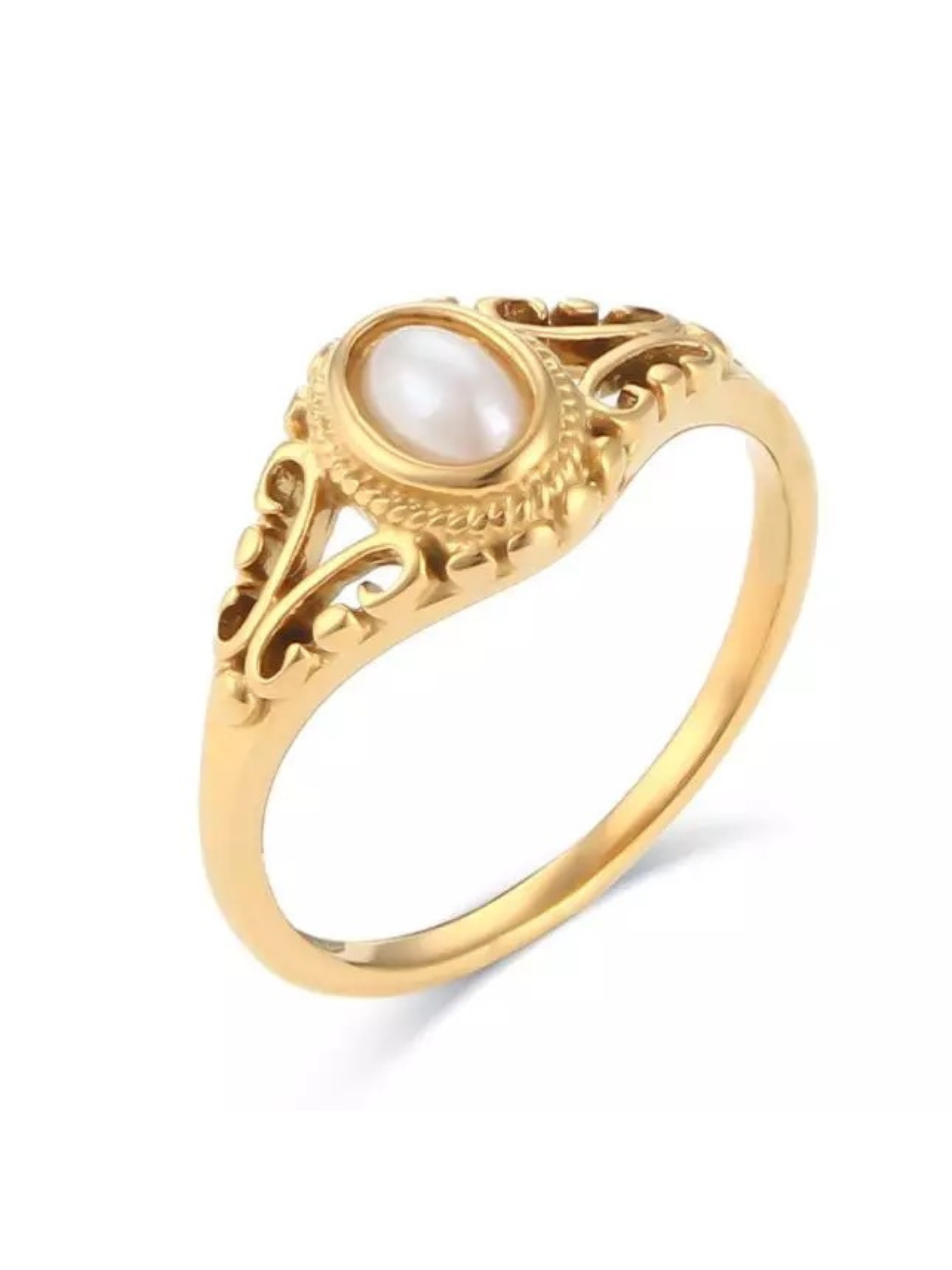 Buy Muktya Dual Pearl Ring Online | CaratLane