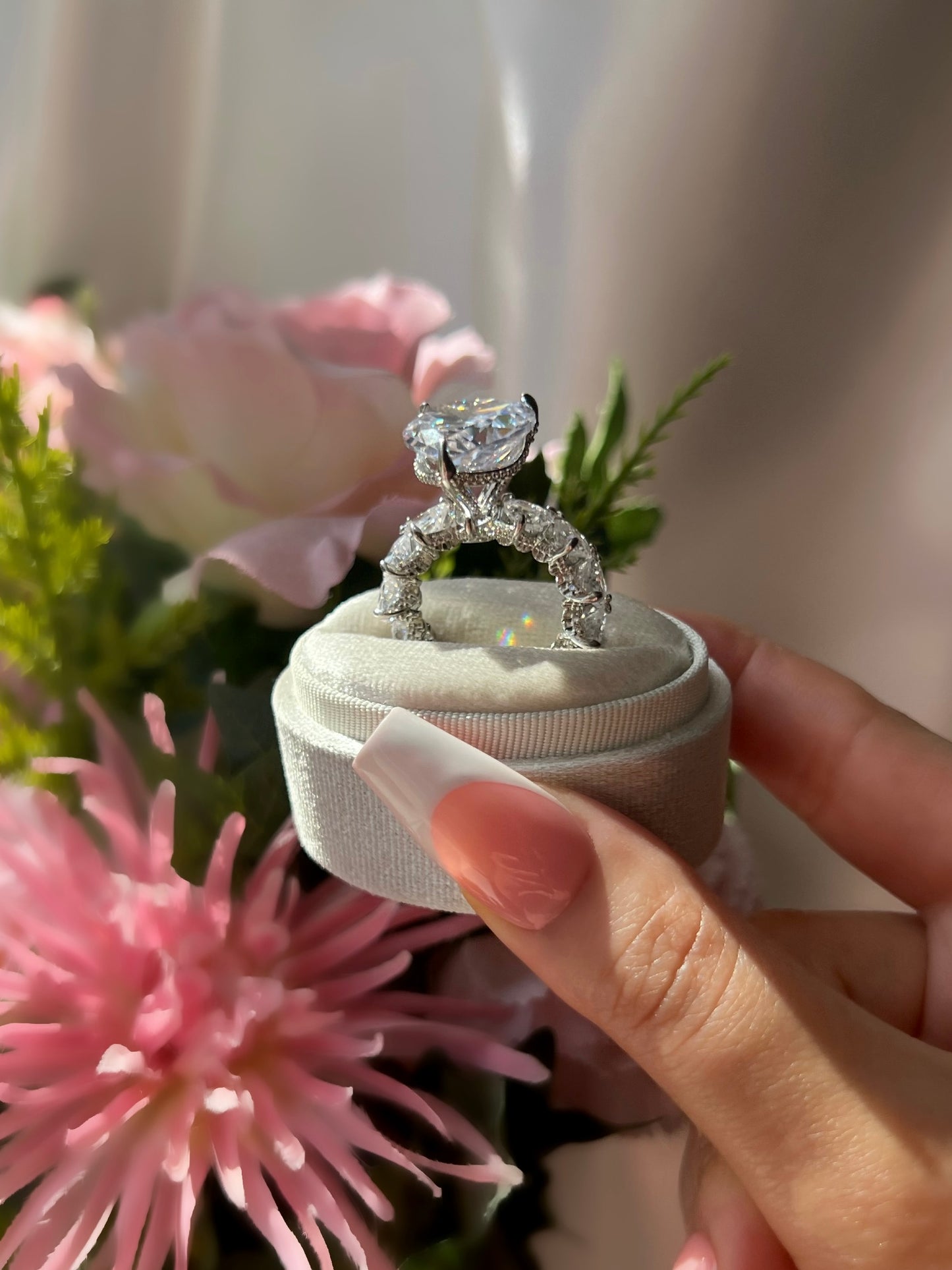Queen Heart Cubic Zirconia Ring- Silver