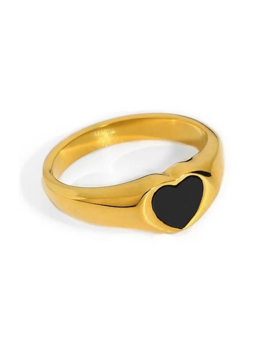 Black Heart Ring