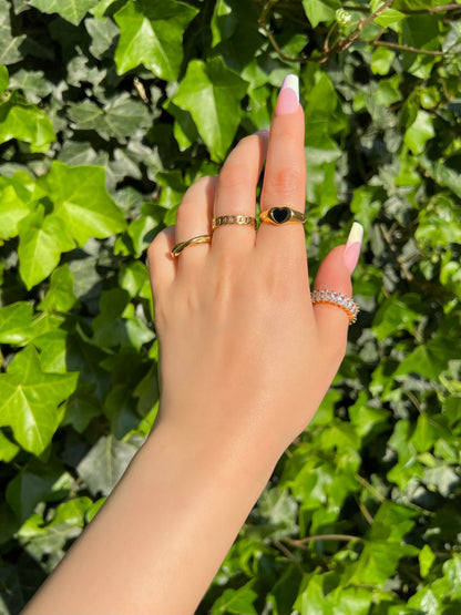 Black Heart Ring
