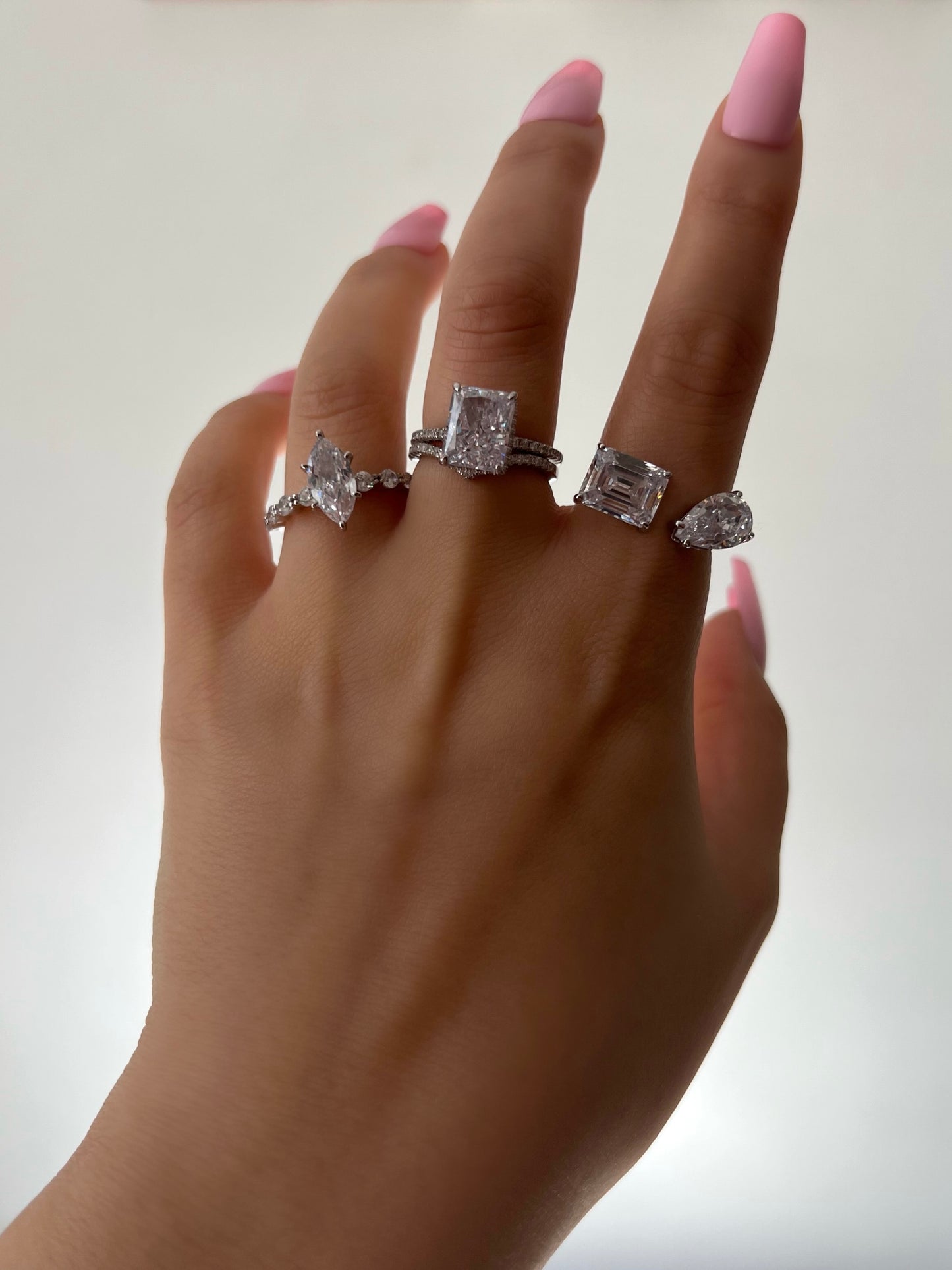 Bella Marquise Cut Sterling Silver Ring