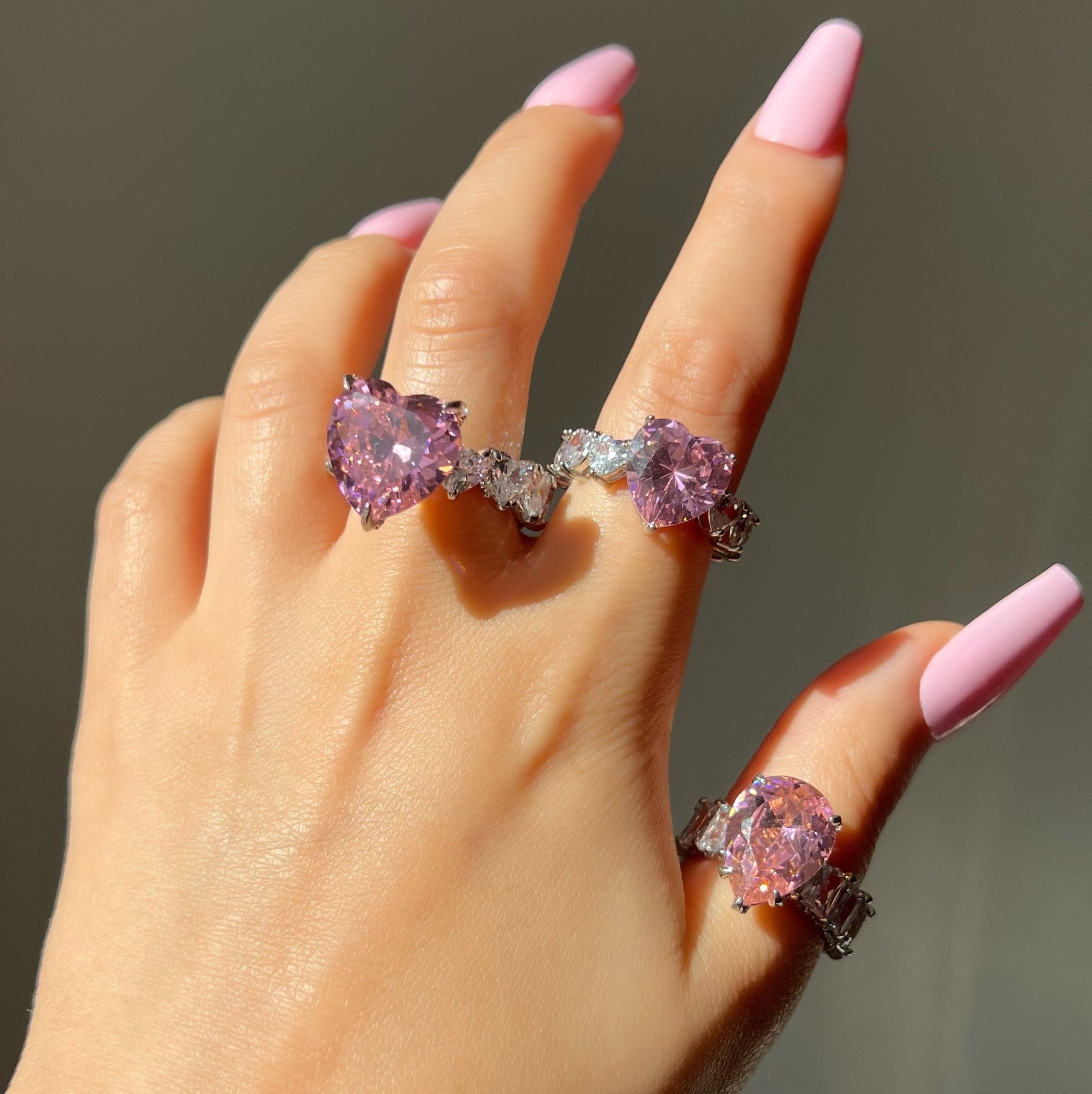 Princess Heart Ring- Pink