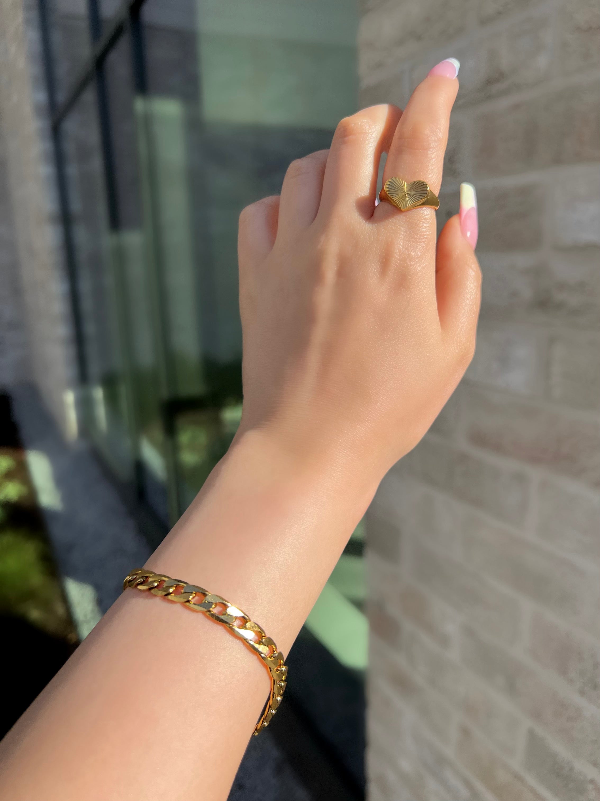 Flat Cuban Chain Bracelet