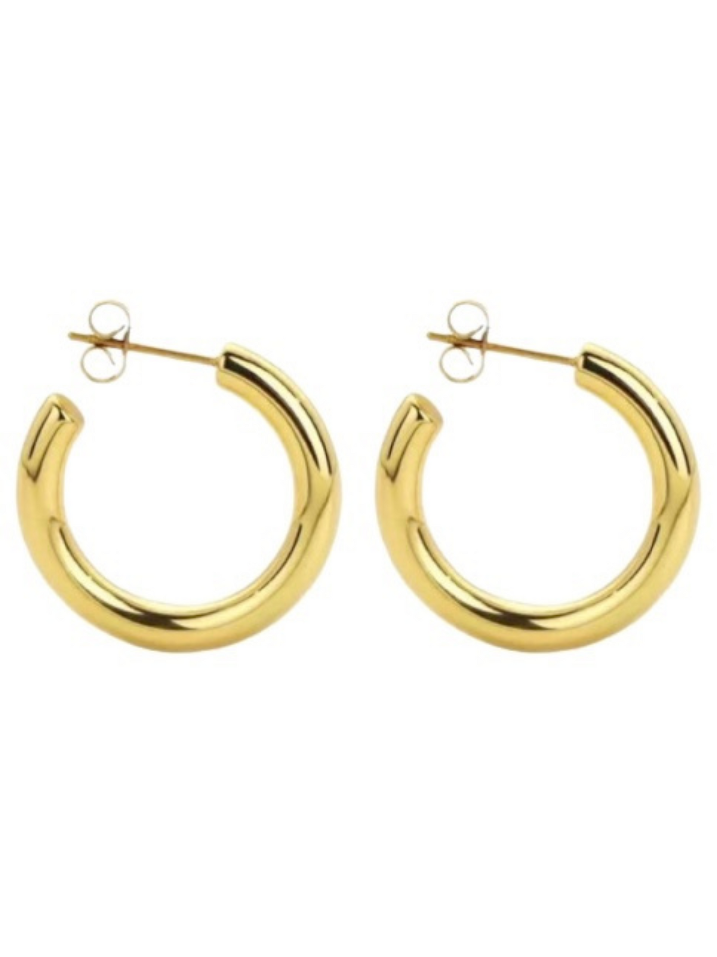 Savannah Classic Gold Hoop Earrings